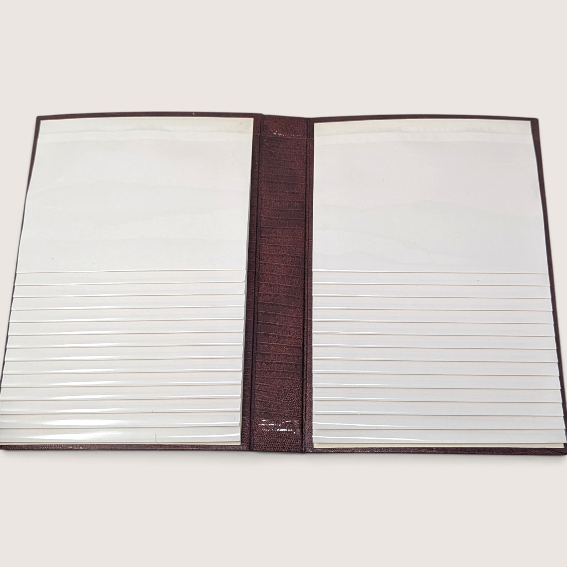 Vintage Faux Leather Bound Photo Book Case Set