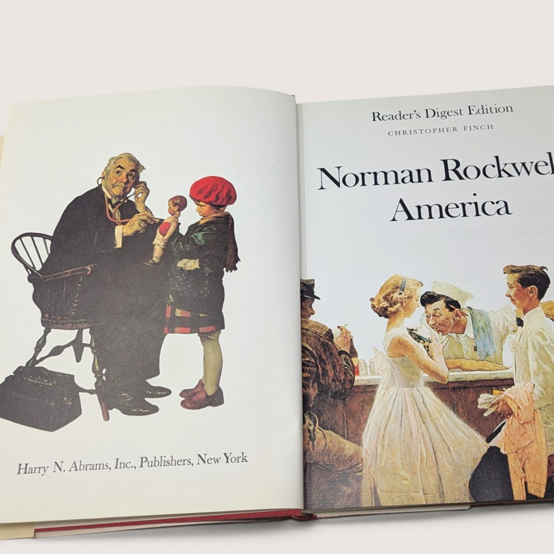 1976 Norman Rockwell's America Reader's Digest Edition Hardcover Book