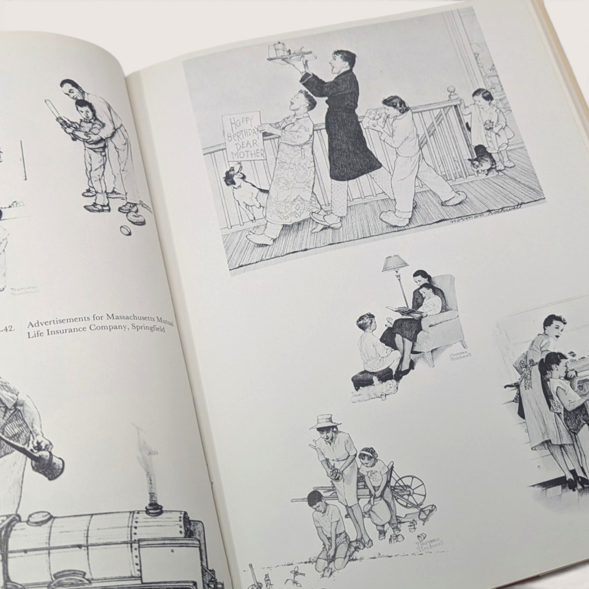 1976 Norman Rockwell's America Reader's Digest Edition Hardcover Book