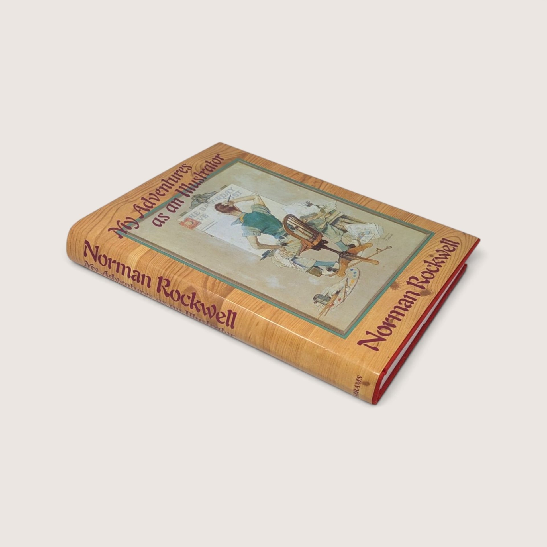 1988 Norman Rockwell My Adventures as an Illustrator Hardcover Book