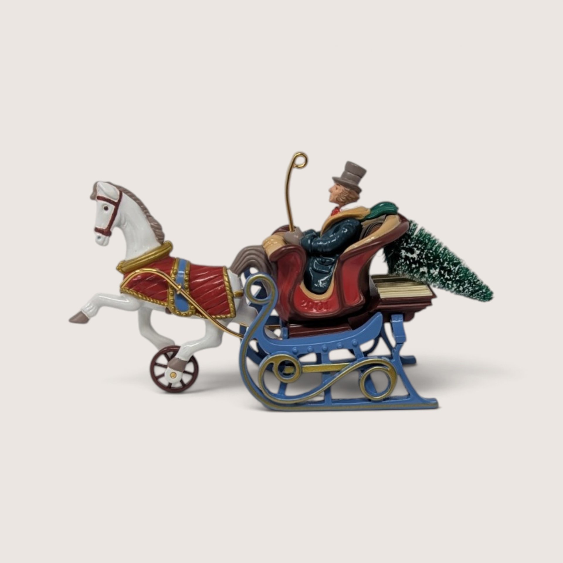 2001 Hallmark Keepsake Victorian Sleigh Die Cast Ornament