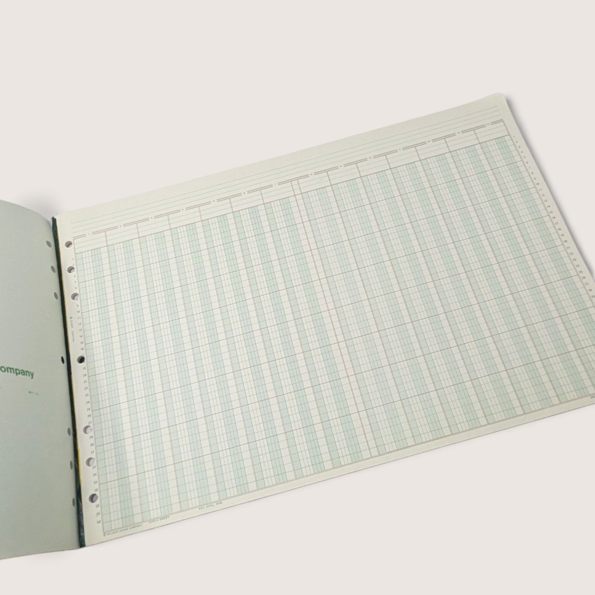 Vintage 1967 Wilson Jones Column Write Columnar Pad G7514