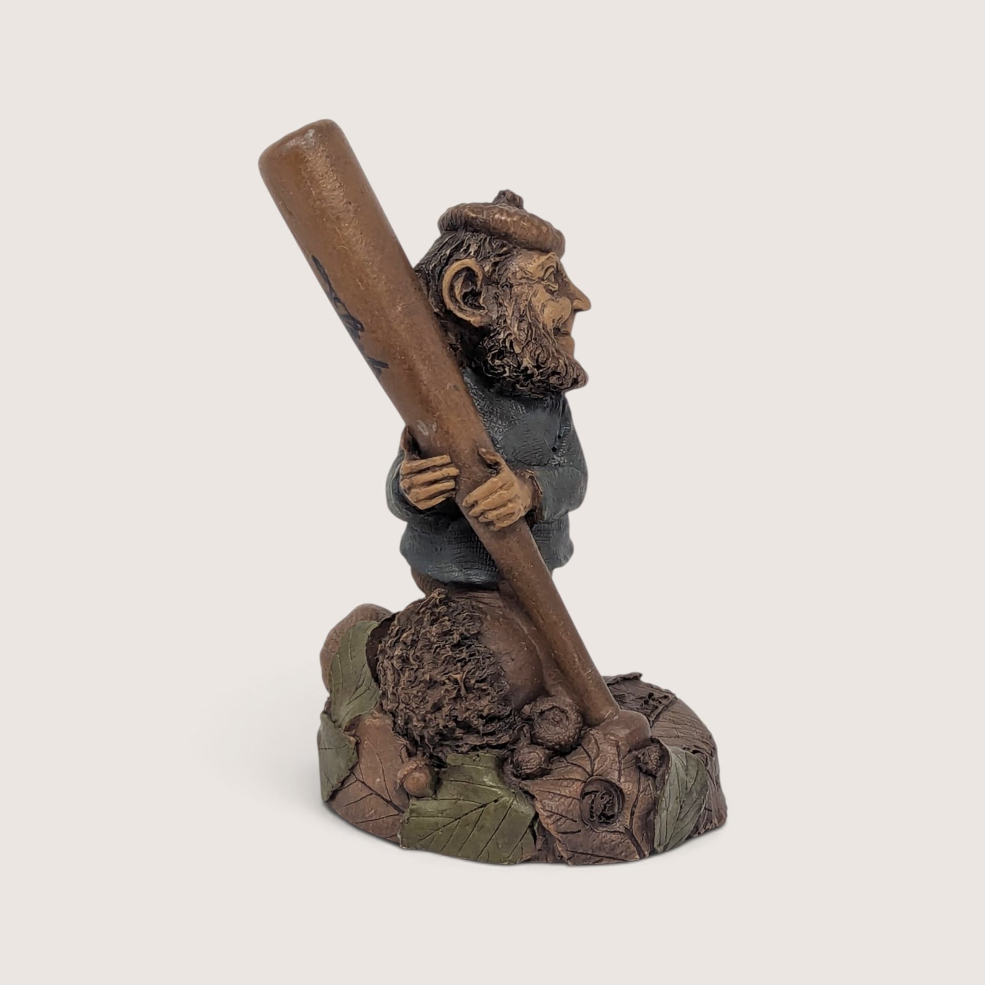 Vintage Tom Clark Gnome Slugger Signed Figurine