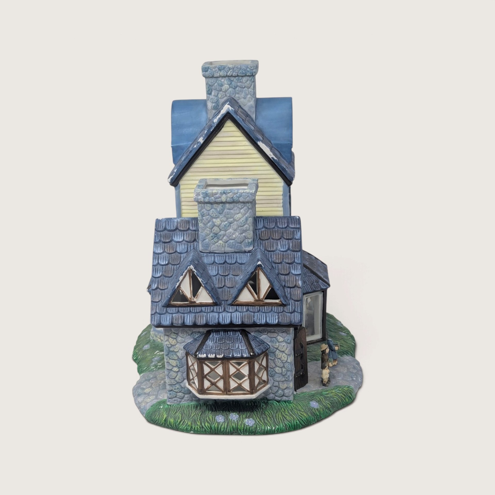 Vintage PartyLite Old World Village #1 Candle Shoppe Ceramic Tealight House