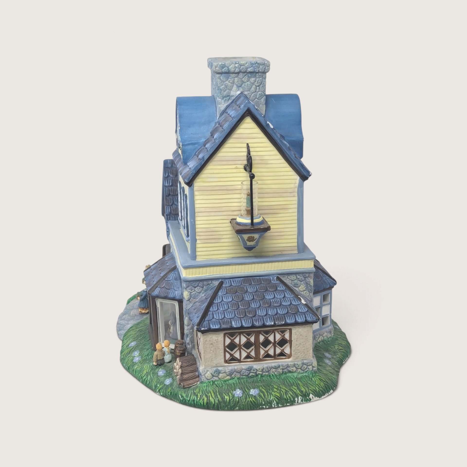 Vintage PartyLite Old World Village #1 Candle Shoppe Ceramic Tealight House