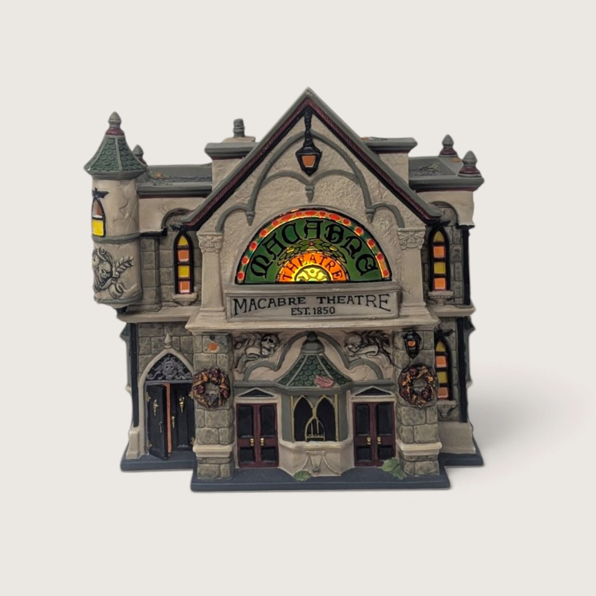 Vintage 2003 Dept 56 Theater of the Macabre Light Up Village House
