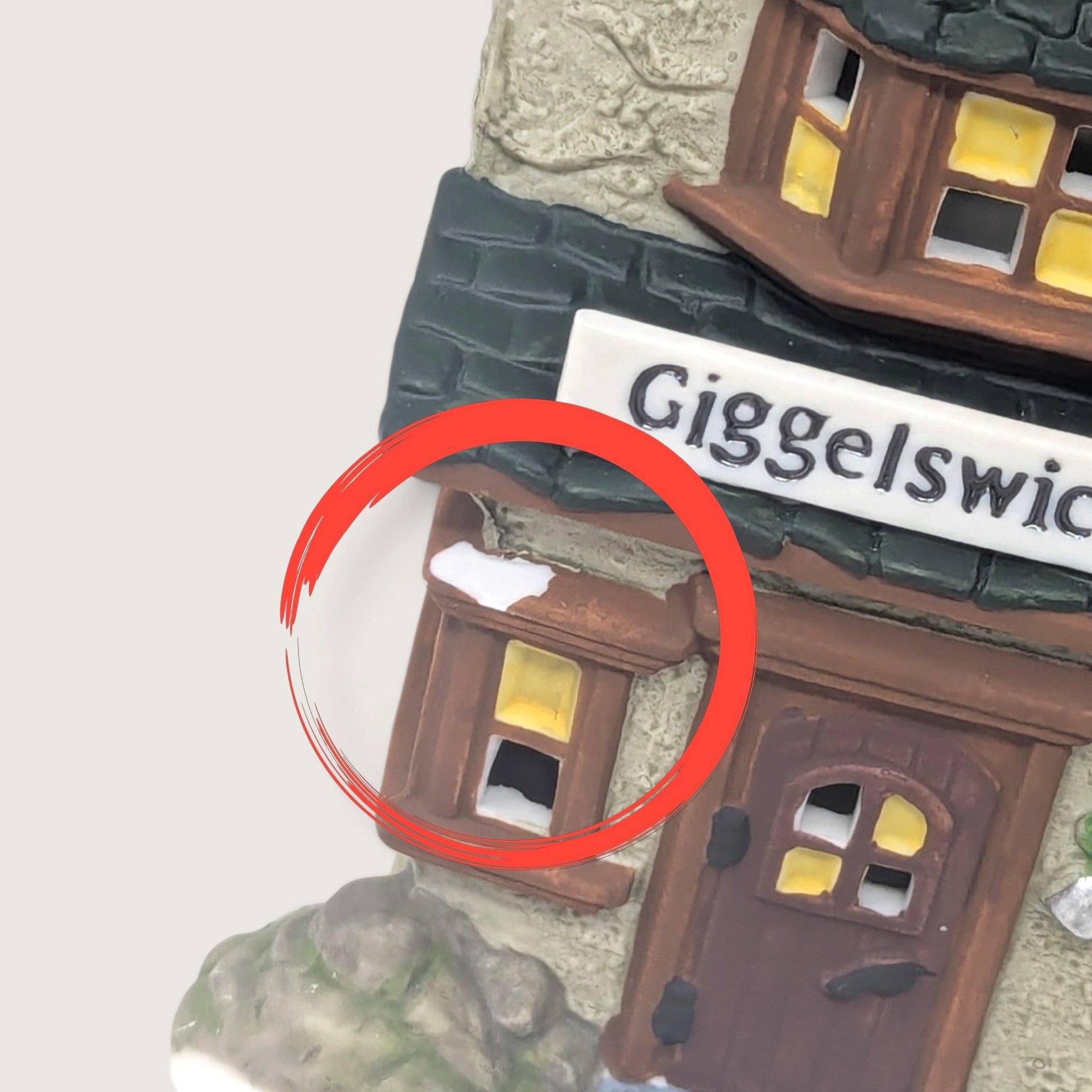 Vintage 1994 Dept 56 Giggleswick Mutton & Ham Light Up Village House