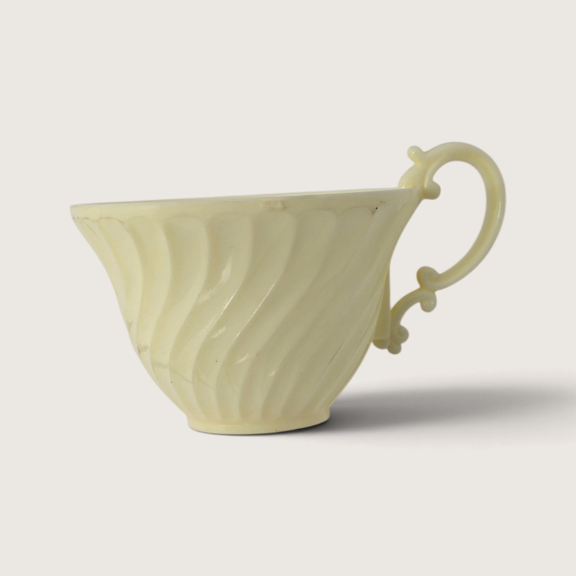Vintage Yellow Plastic Child Serving Set Tea 