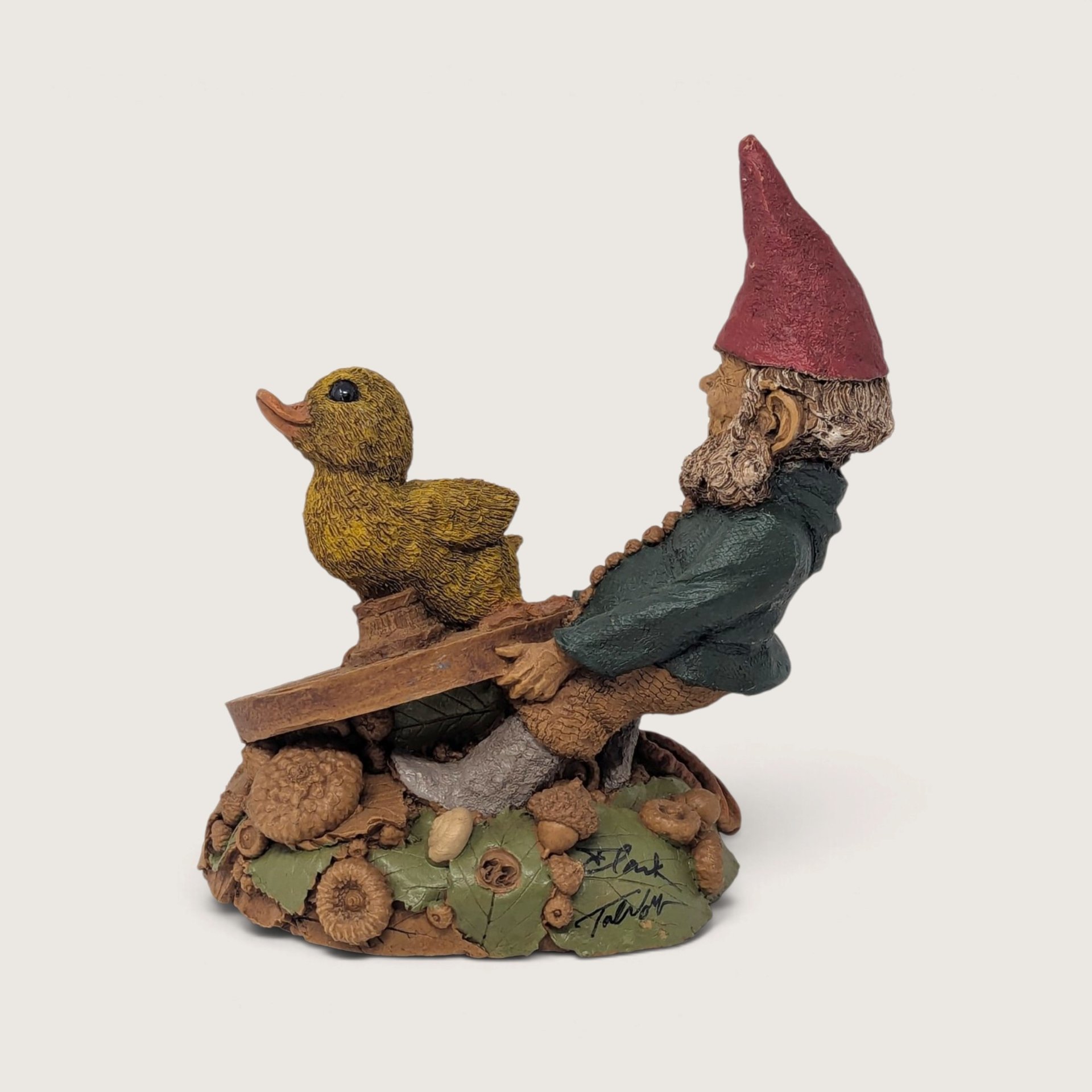 Vintage 2001 Tom Clark Dual Signed Turn of the Century Gnome Figurine