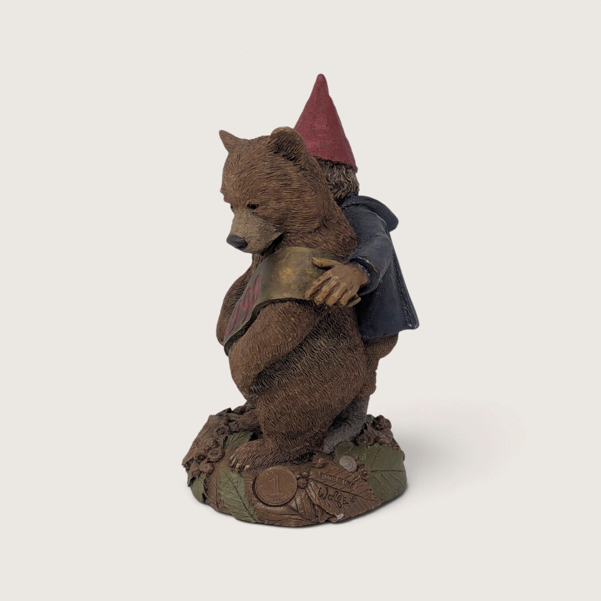 Vintage 1998 Tom Clark Grin and Bear It Gnome Figurine Signed