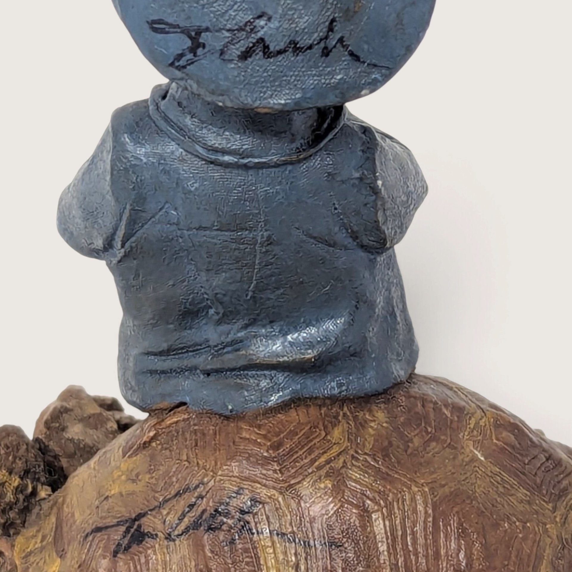 Vintage 1994 Tom Clark No Passing Zone Gnome Figurine Dual Signed