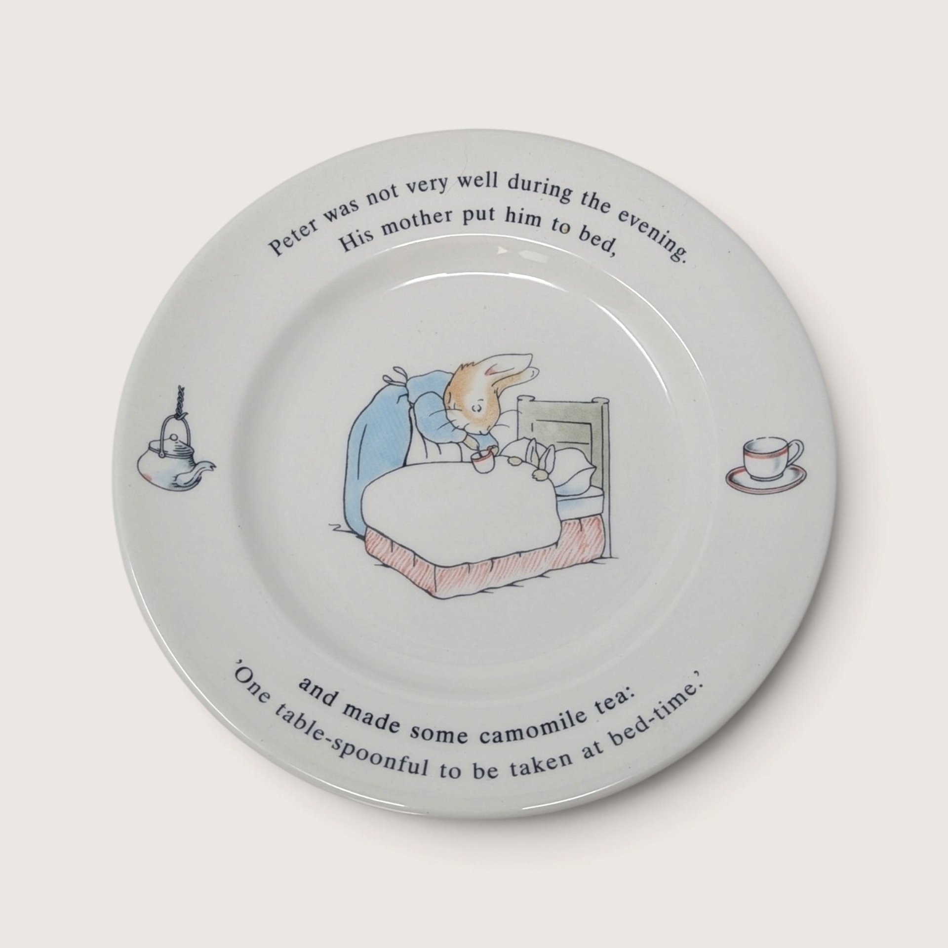 Vintage Wedgwood Peter Rabbit 3 Piece Childs Dinner Set 