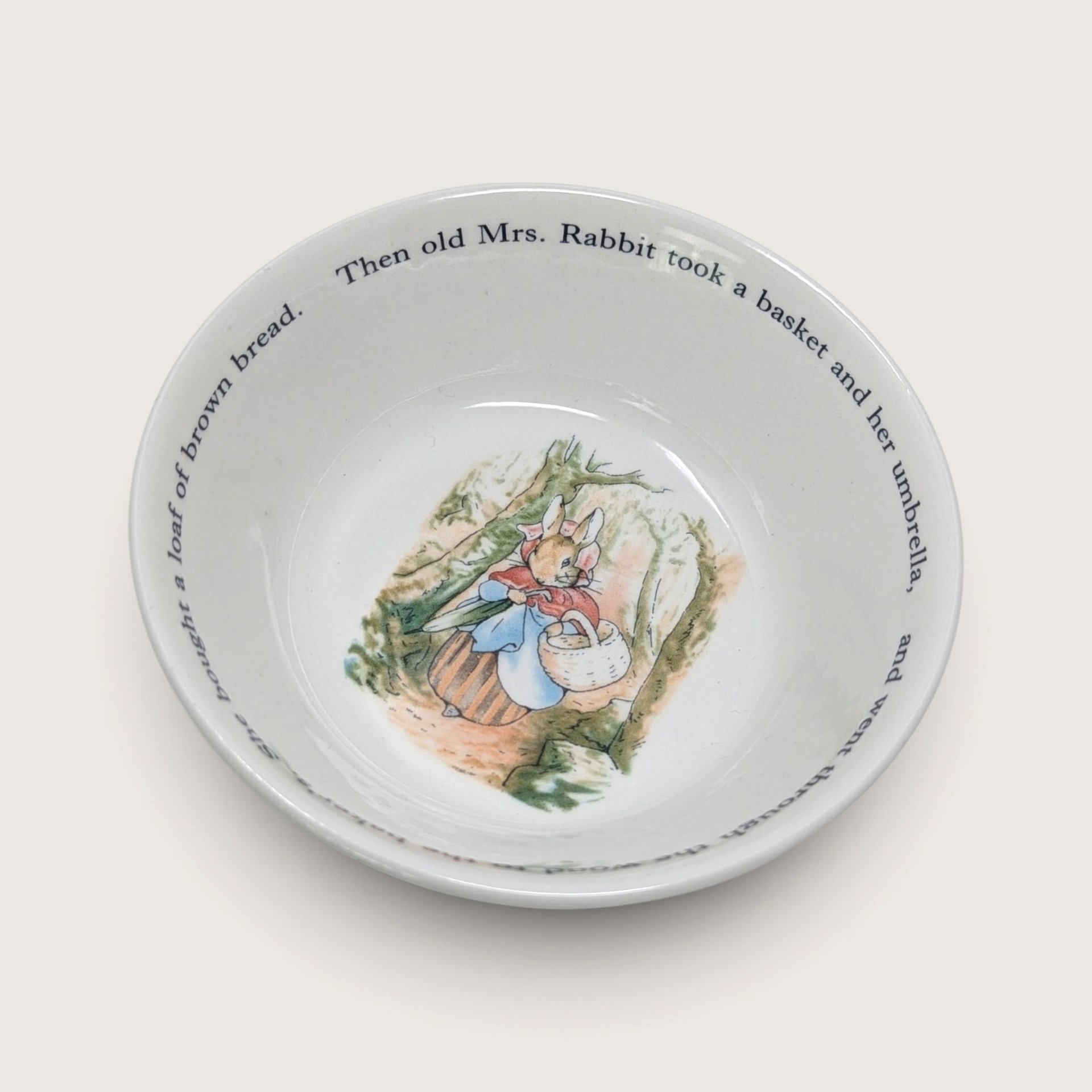 Vintage Wedgwood Peter Rabbit 3 Piece Childs Dinner Set 