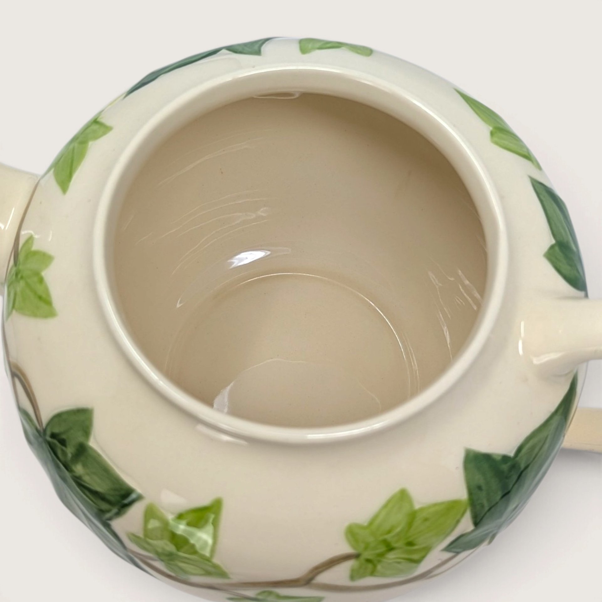 Vintage Franciscan Ivy Teapot Hand Decorated Ceramic