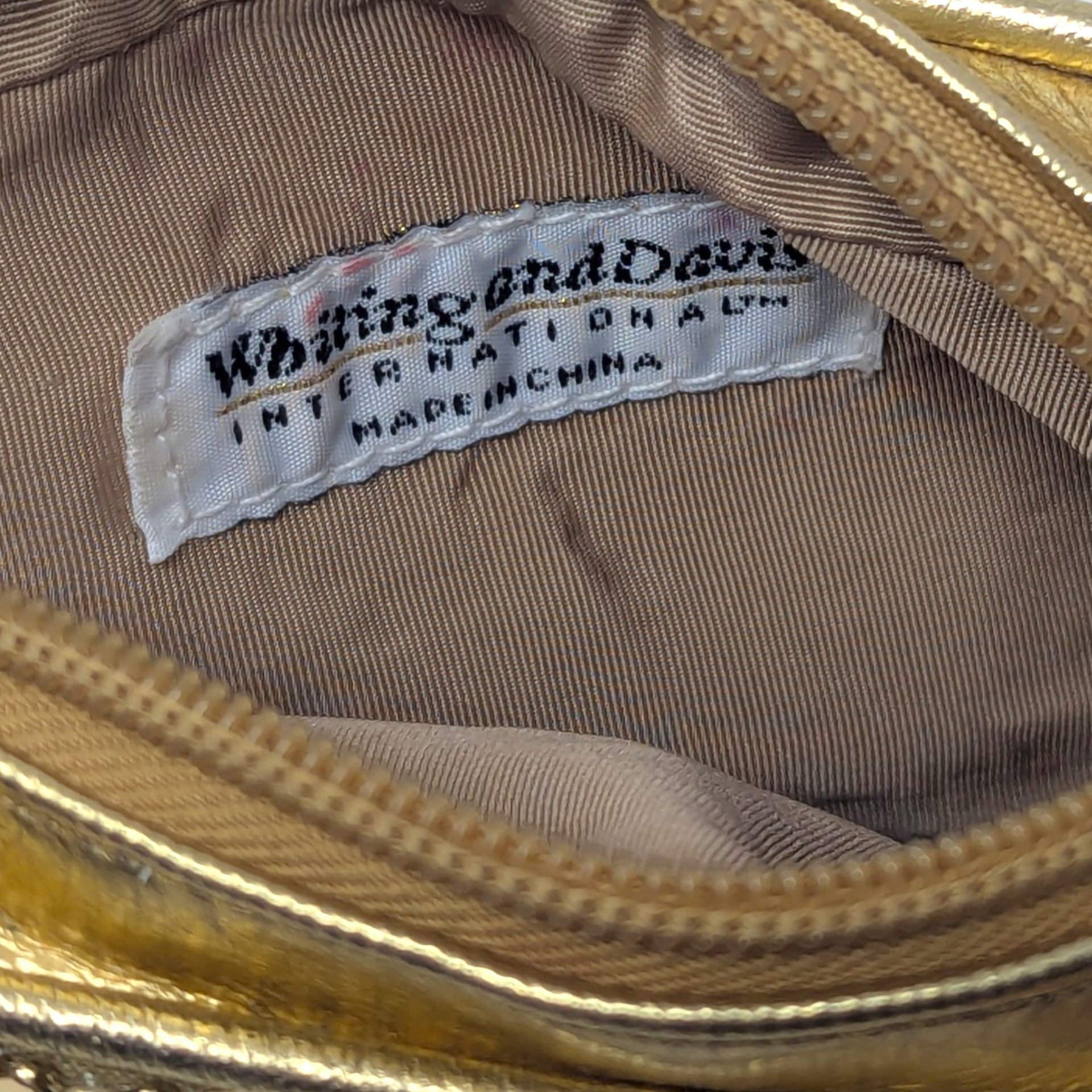 Vintage Whiting and Davis International Gold Metal Mesh Mini 