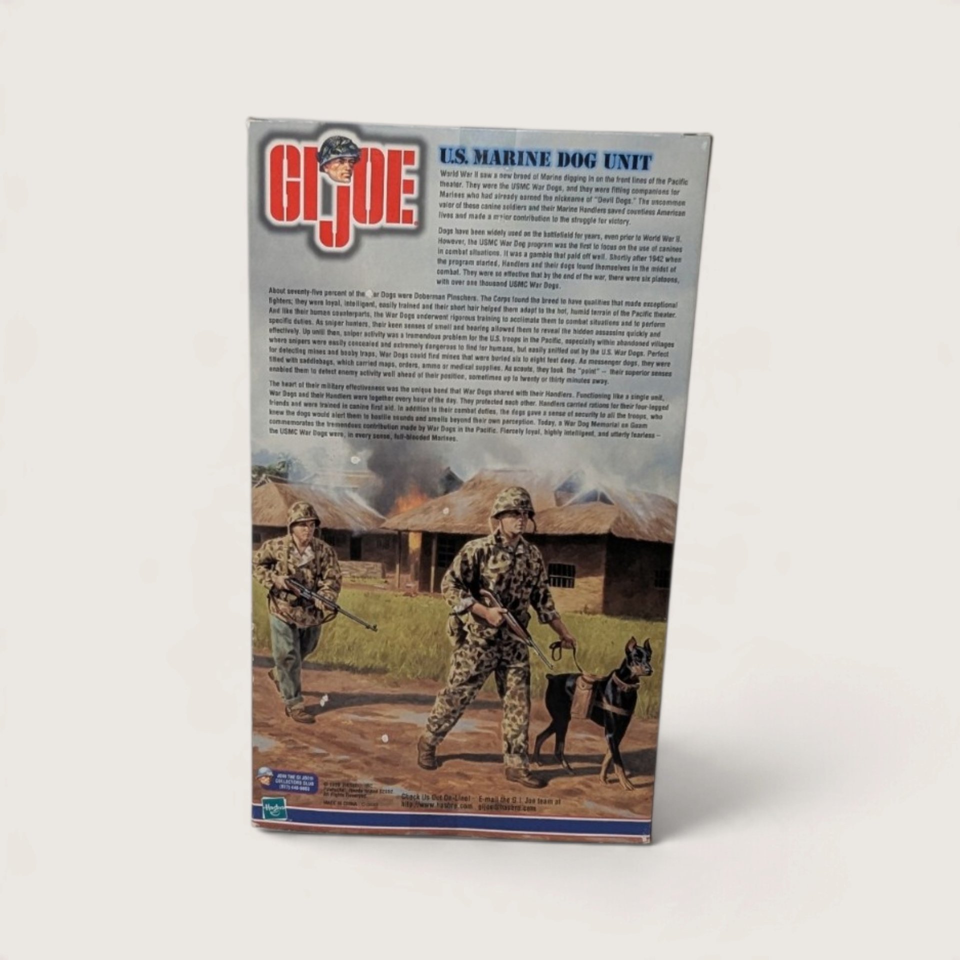 Vintage 1999 Hasbro GI Joe US Marine Dog Unit 12 Inch Action Figure