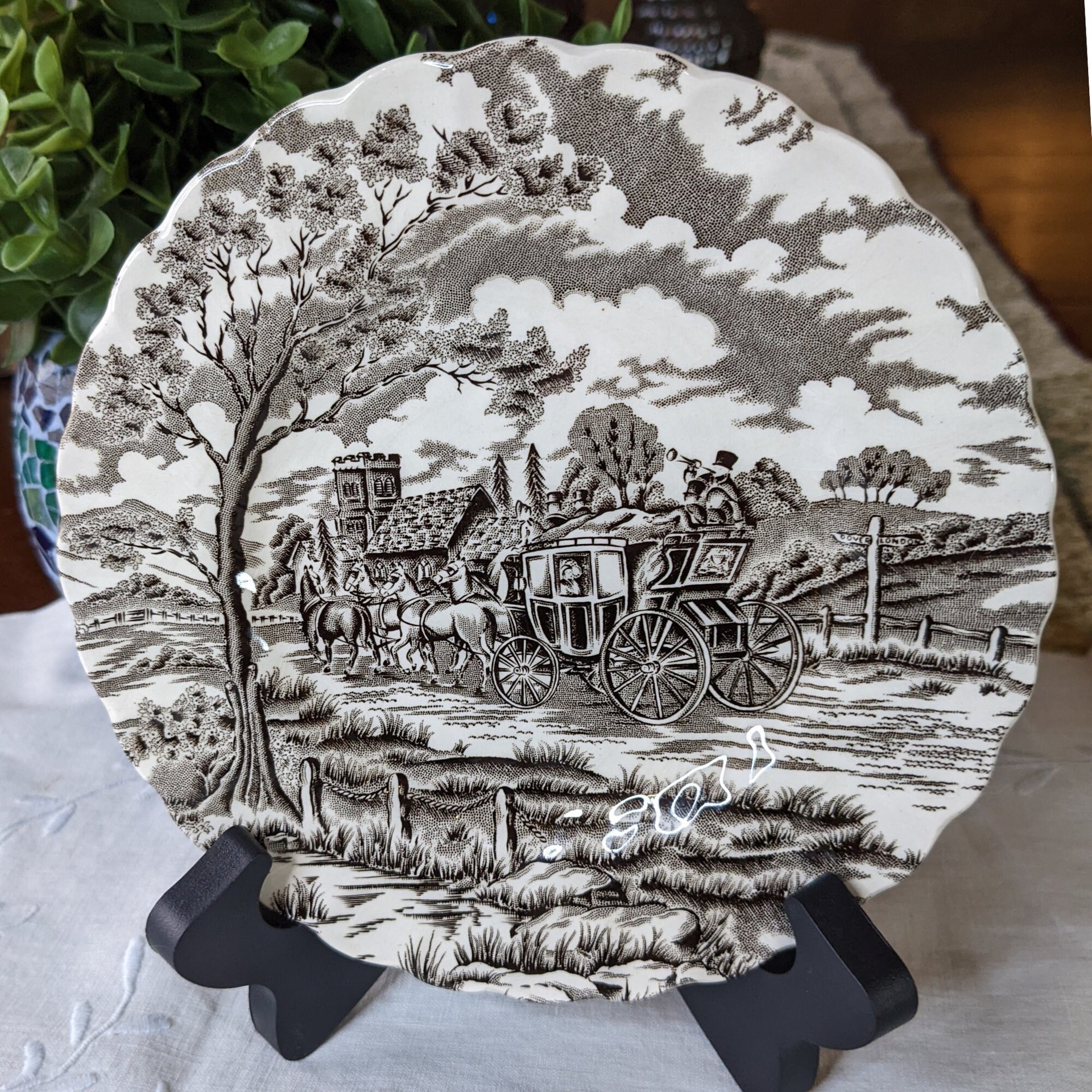 Royal Mail Fine Myott Staffordshire Ironstone 6" Plate Made In England