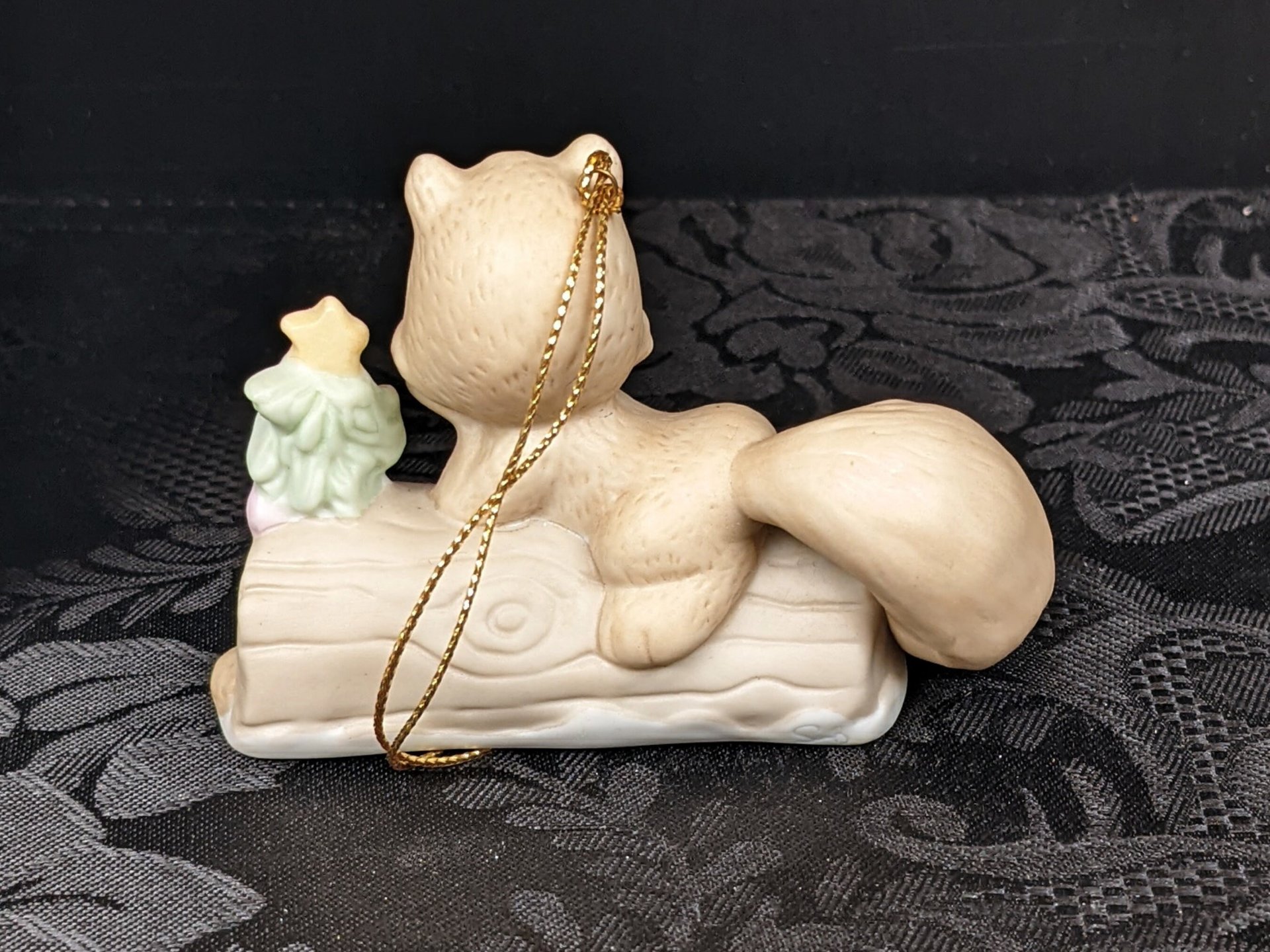 1992 Enesco Precious Moments Squirrel Ornament "I'm Nuts About You"