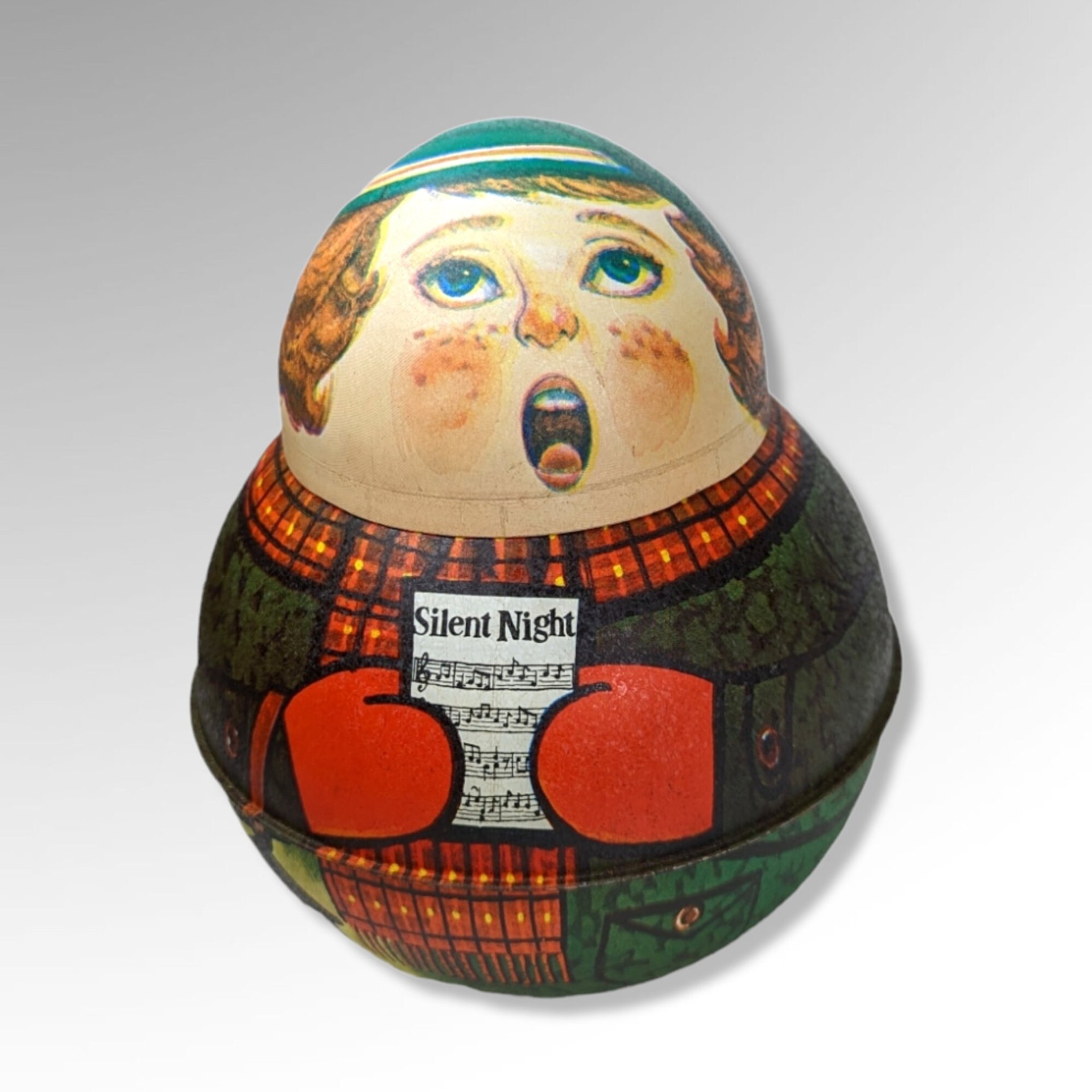 1982 Bristol Ware Caroler Collectible Metal Container