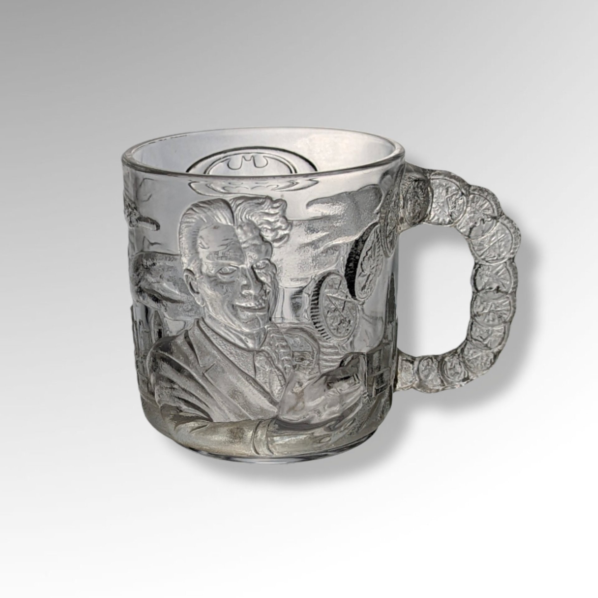 Set of 2 1995 McDonalds Batman Forever Handled Cups