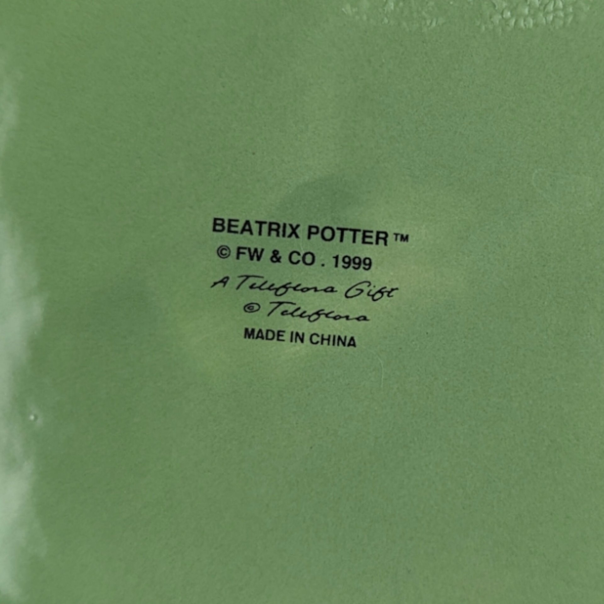 1999 Beatrix Potter Peter Rabbit Ceramic Watering Can
