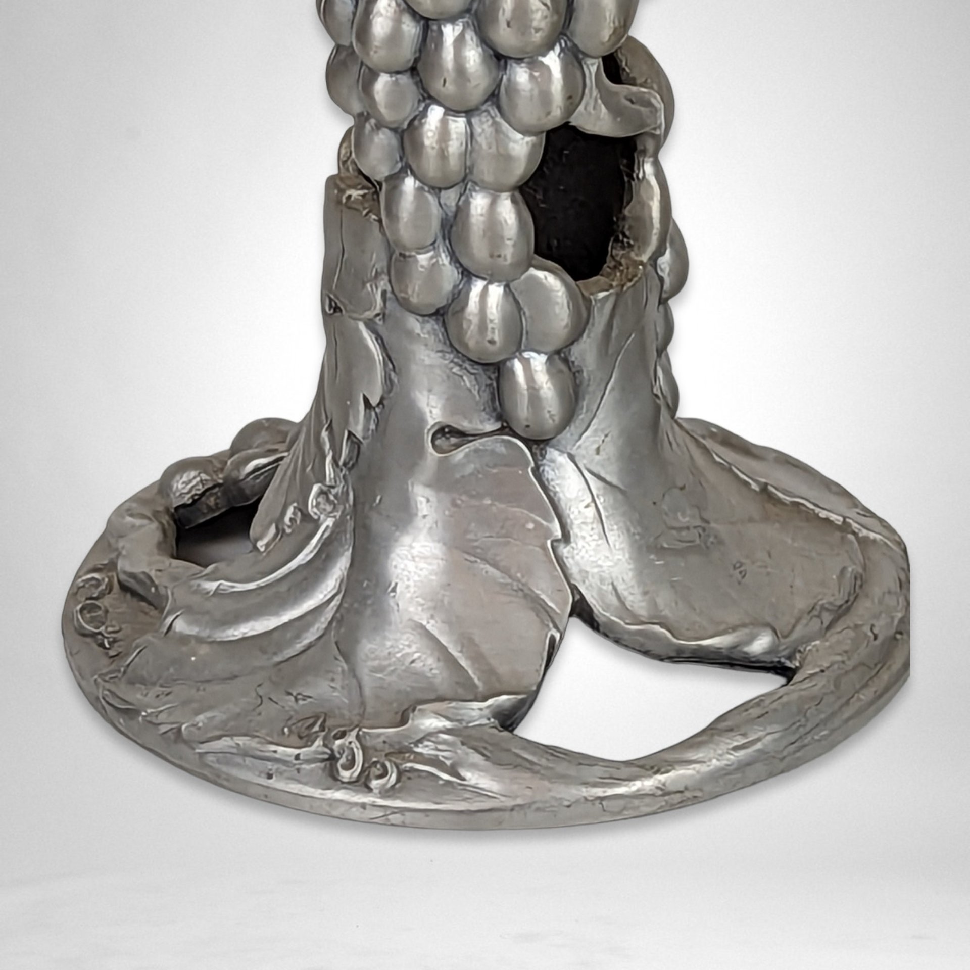 Pair of Vintage 1989 Seagull Pewter Candlestick Holders, Made in Canada, 3.25" Tall, Excellent Condition