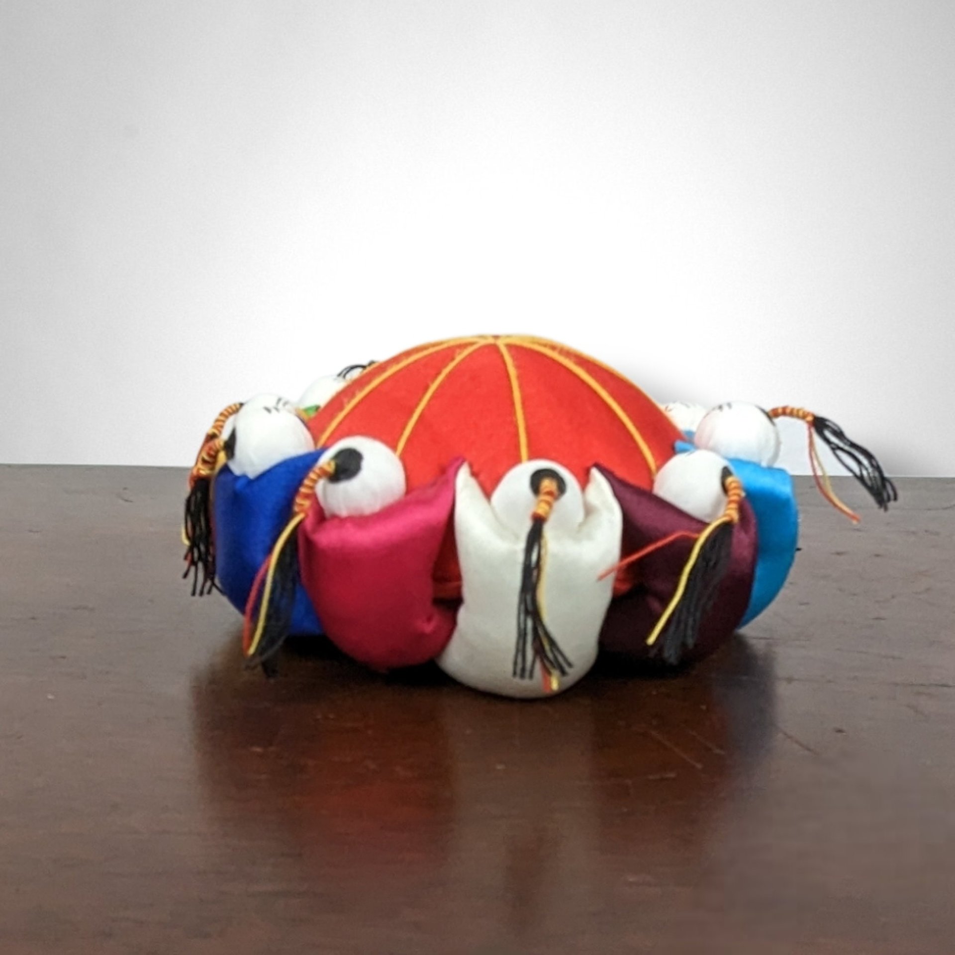Asian Pin Cushion: Adorned by 10 Delightful Figures