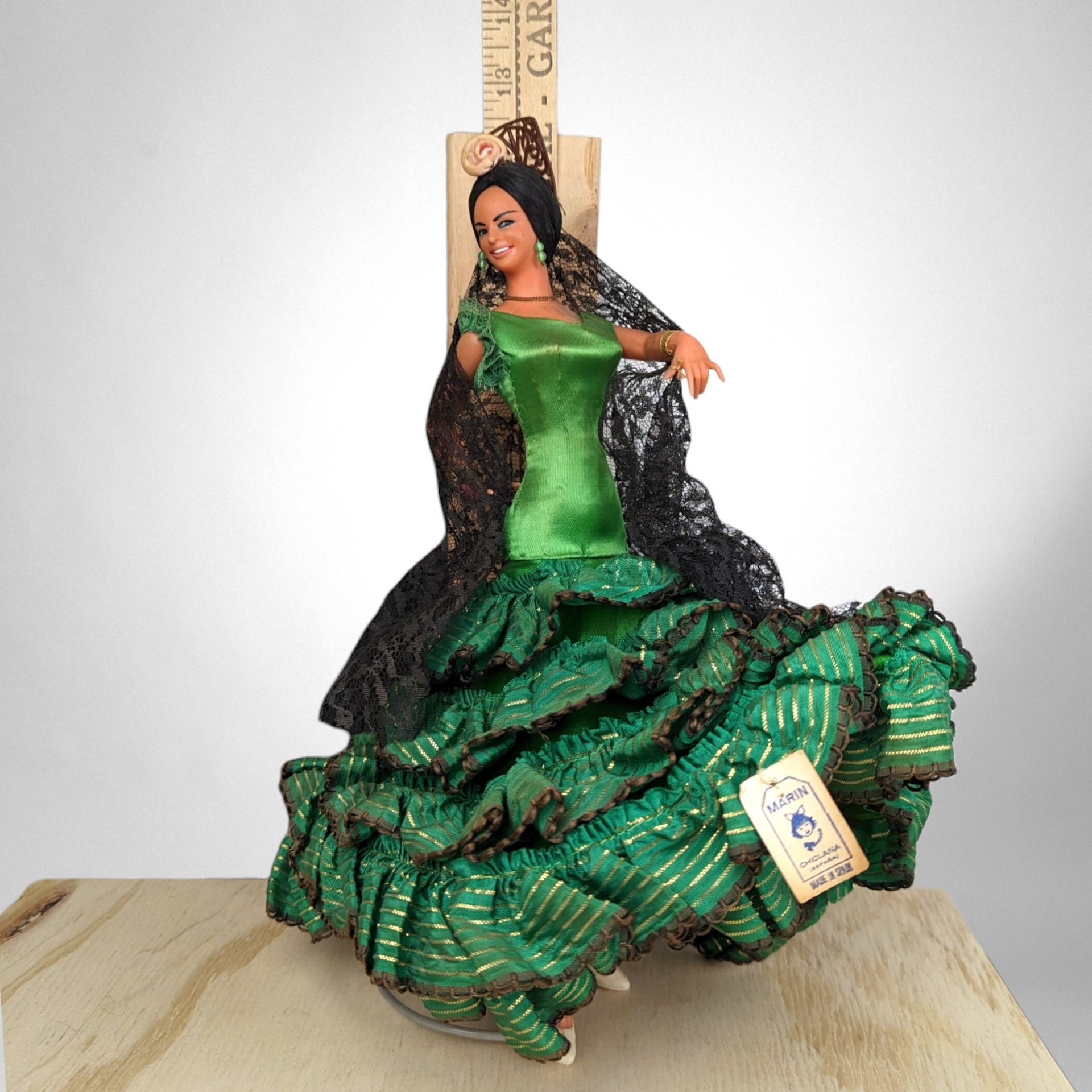 Vintage 12" Marin Flamenco Dancing Couple Figurines
