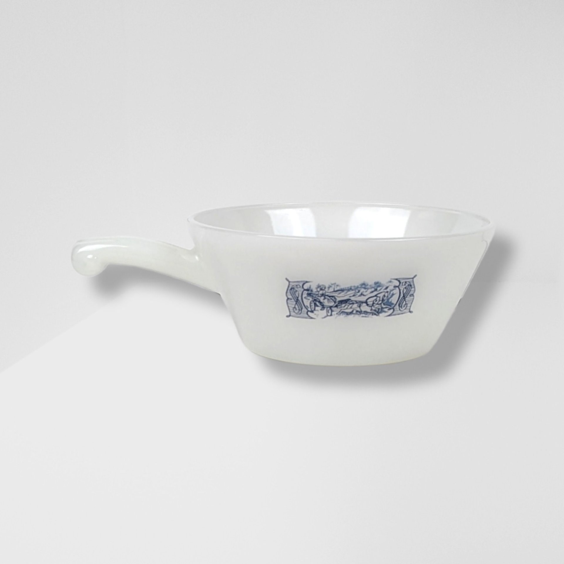 Set of 4 Royal Currier and Ives White and Blue Chili Bowls