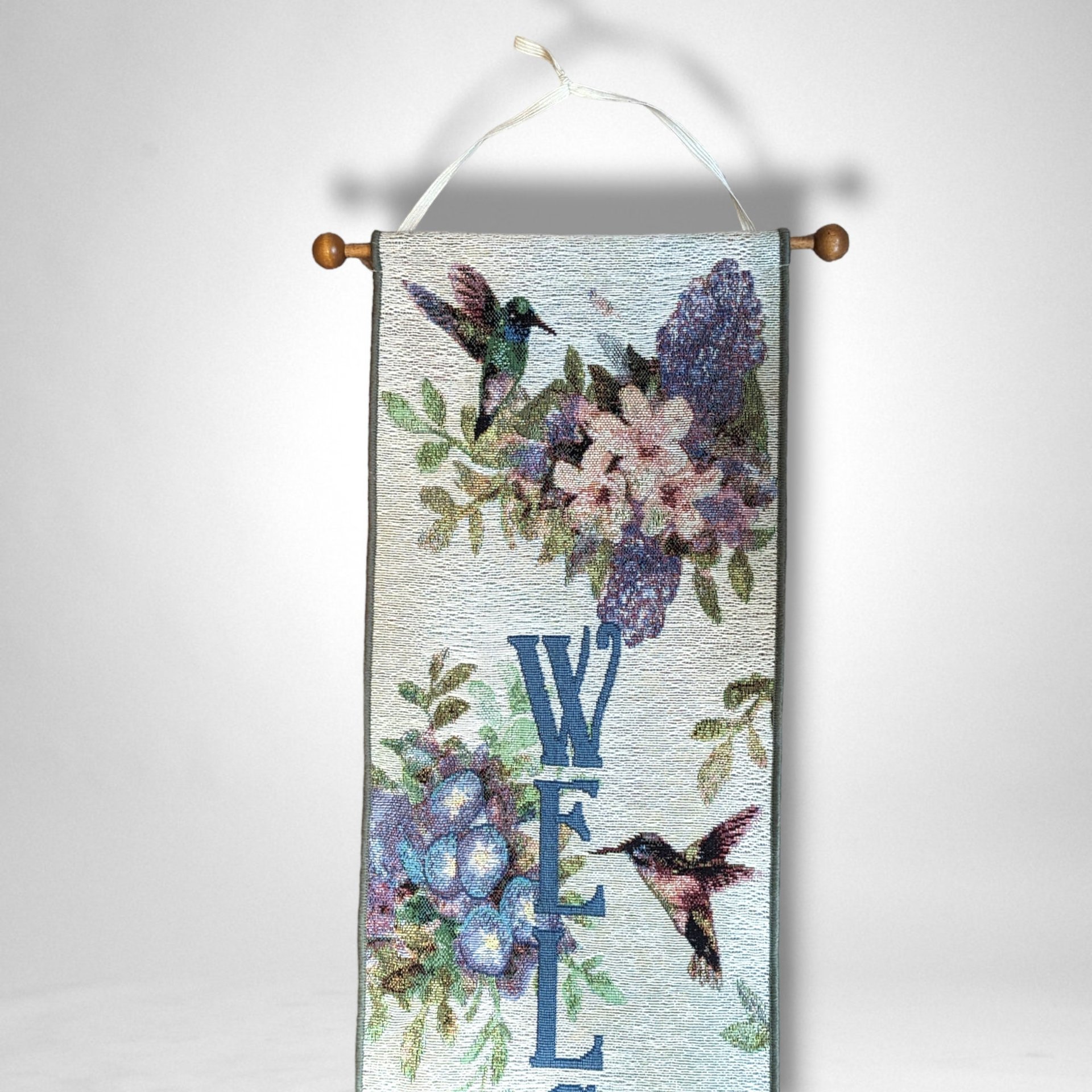 Lena Liu Welcome Tapestry: Floral Elegance for Your Space