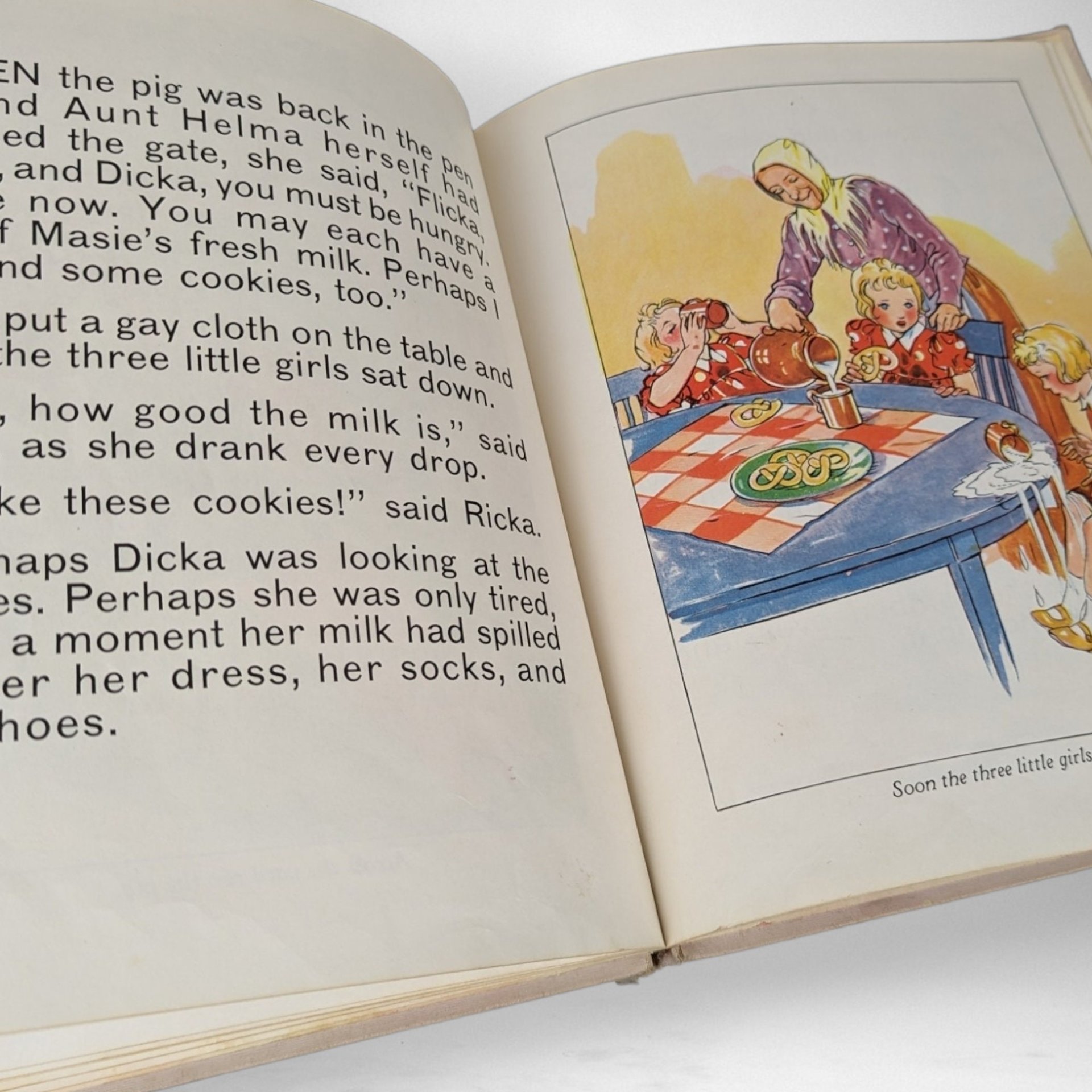 1968 Flicka, Ricka, Dicka and the Dotted Dress - Vintage Children's Book
