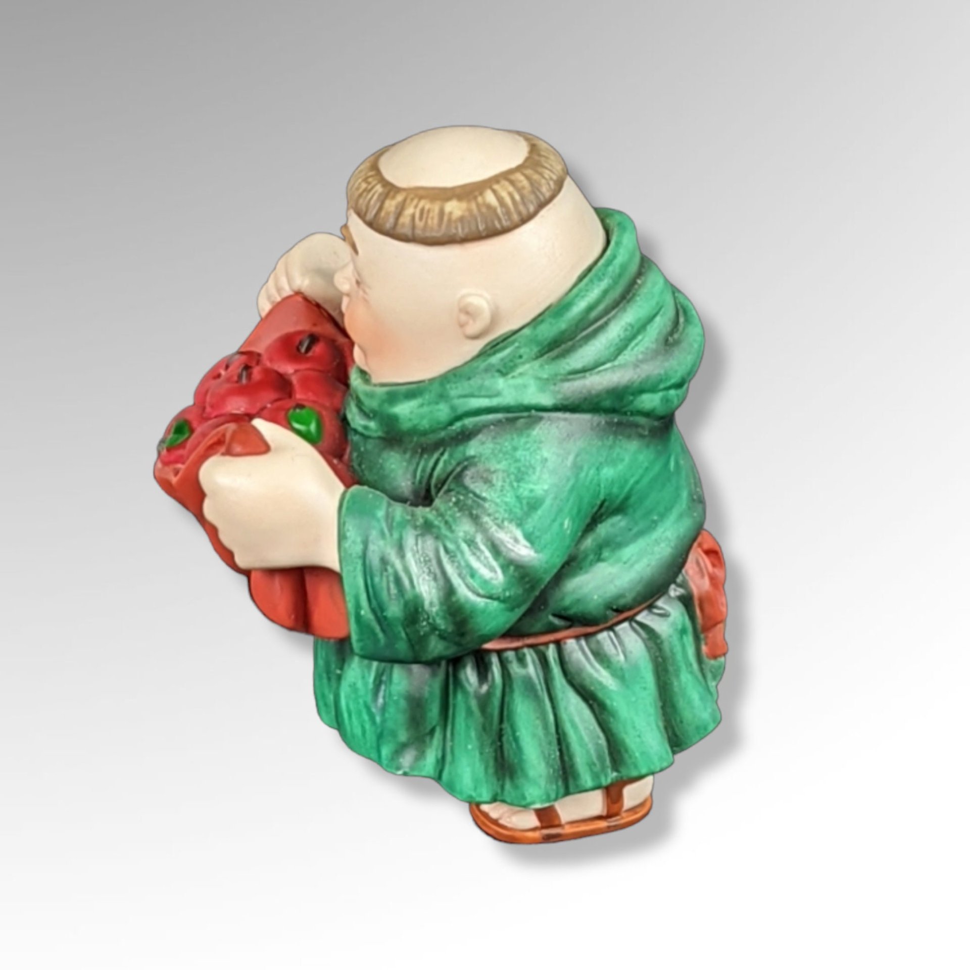 1990s Dept. 56 Merrymaker 'Godfrey the Gatherer' Figurine - Festive Holiday Collectible