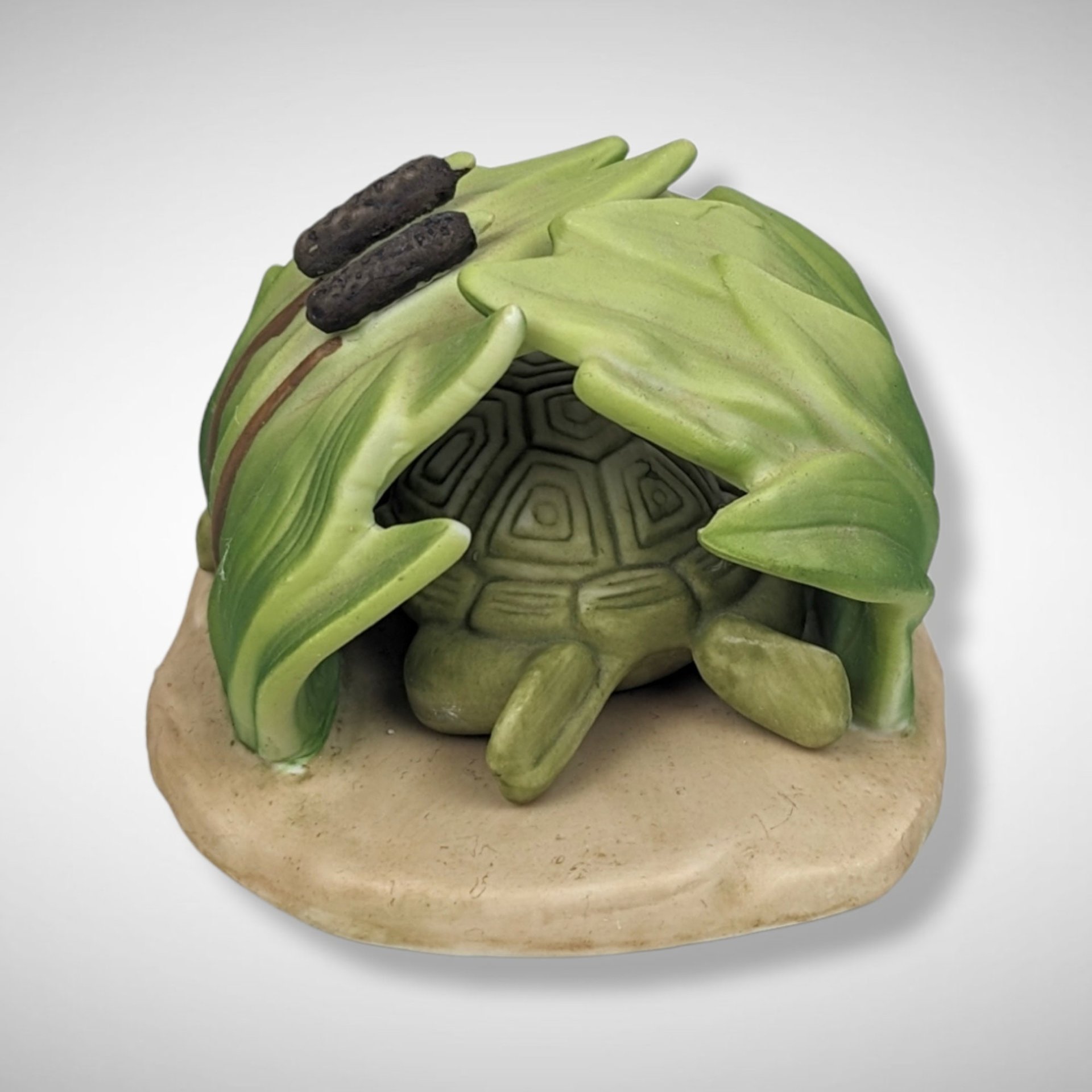 1984 Woodland Surprises Porcelain 2 Piece Turtle Figurine