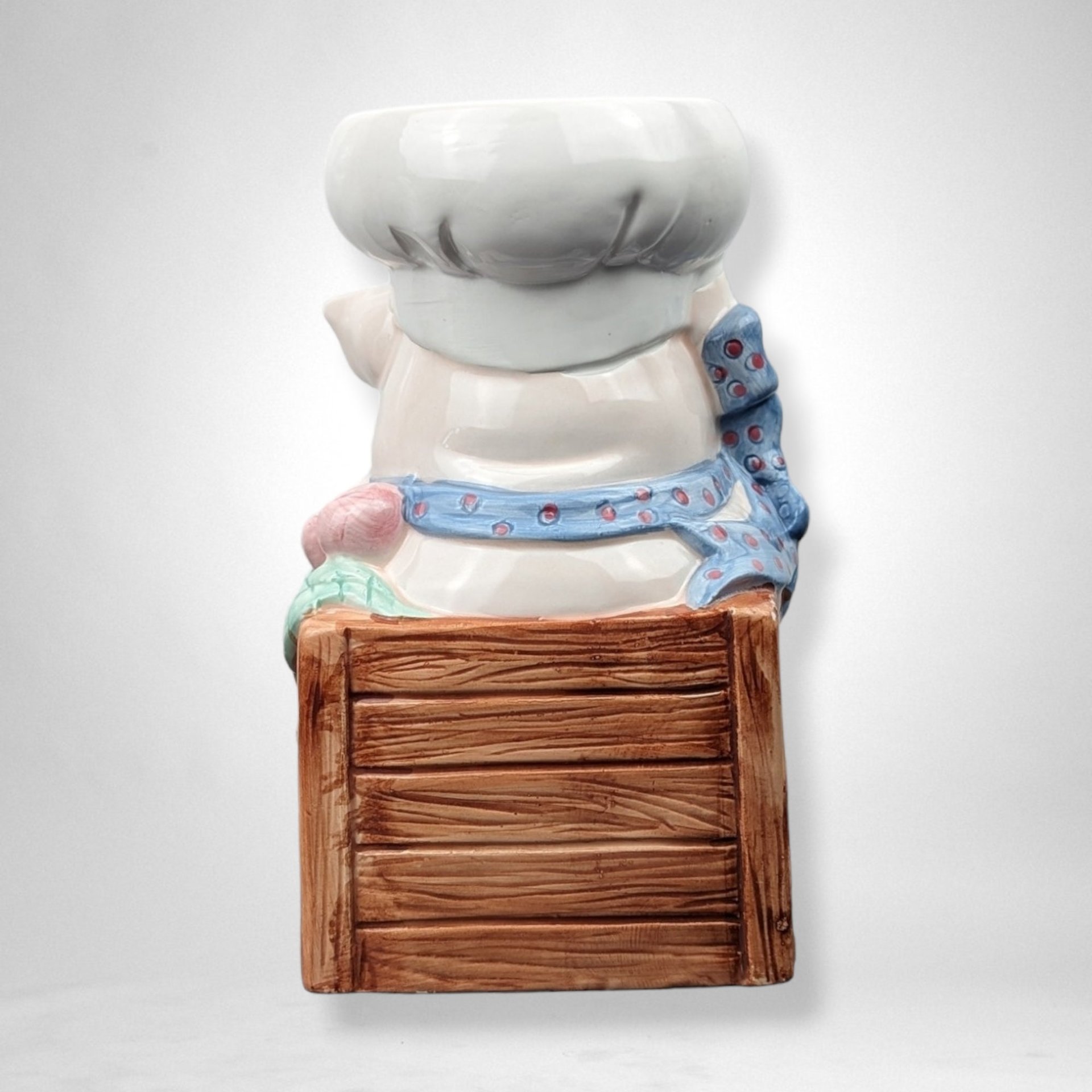 Ceramic Pig Chef Utensil Holder - Whimsical Kitchen Decor