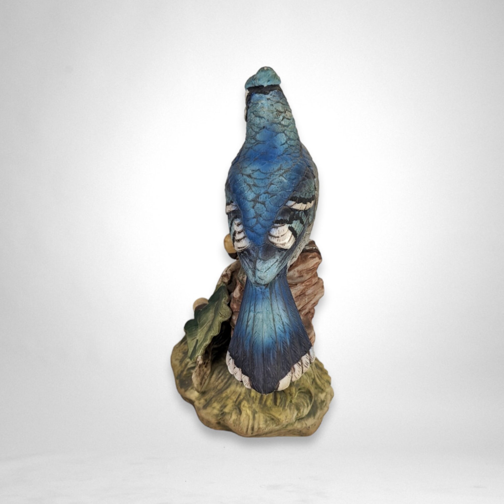 Vintage Lefton Ceramic Blue Jay Figurine KW7457 - Charming Collectible Bird Decor
