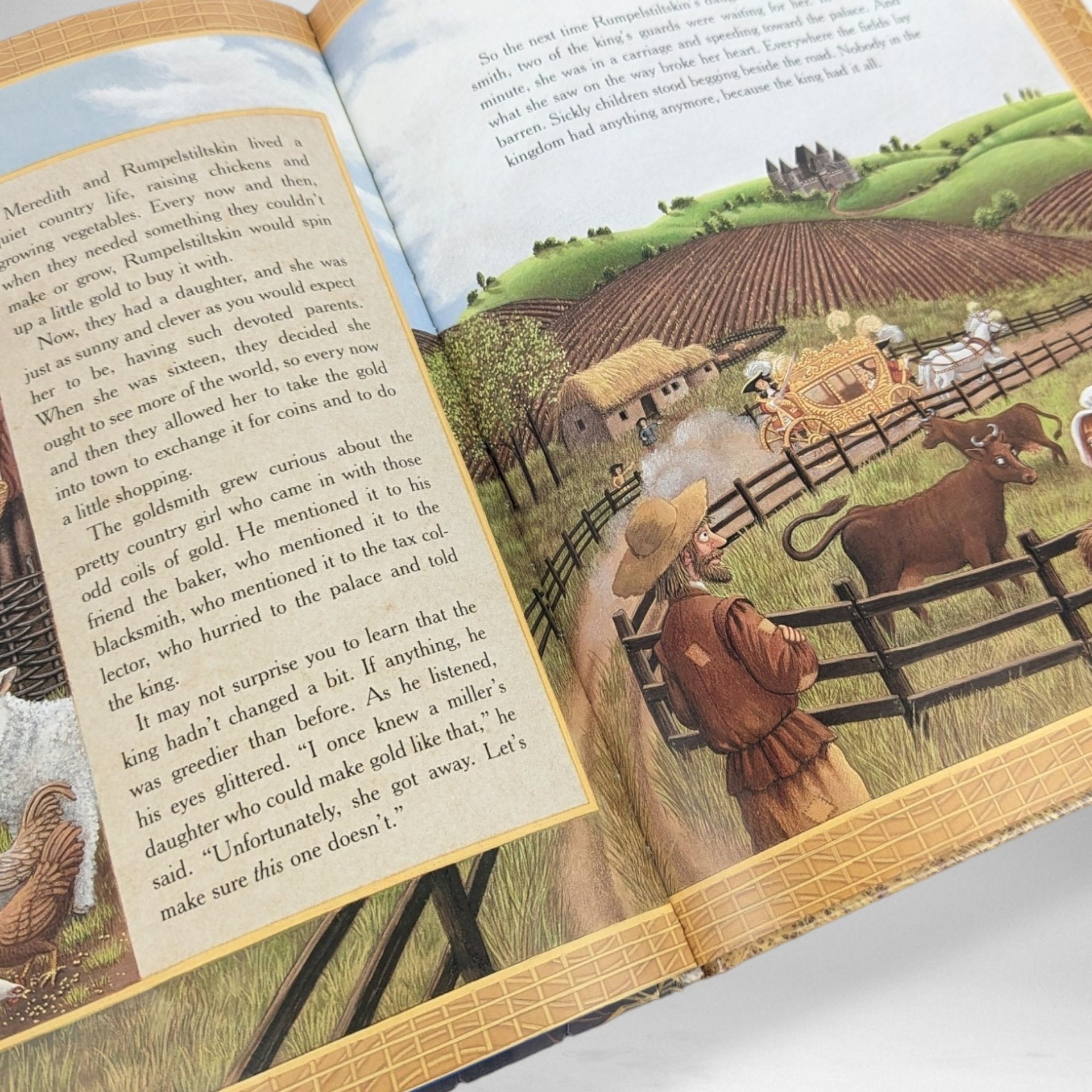 1997 Rumpelstiltskin's Daughter Book, Diane Stanley Hardcover, Fairytale Illustration, Children's Literature, Gift for Kids