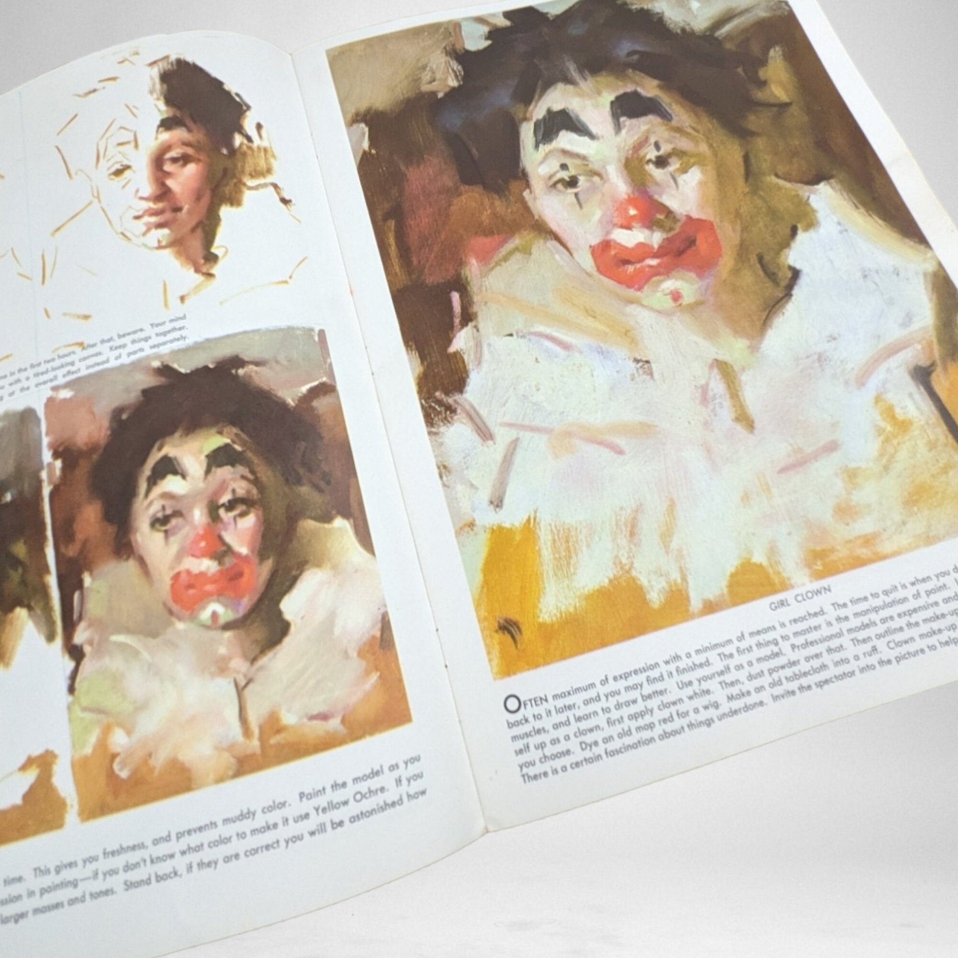 1960 "How to Paint Clowns & Characters" Walter T. Foster Book | Vintage Art Guide