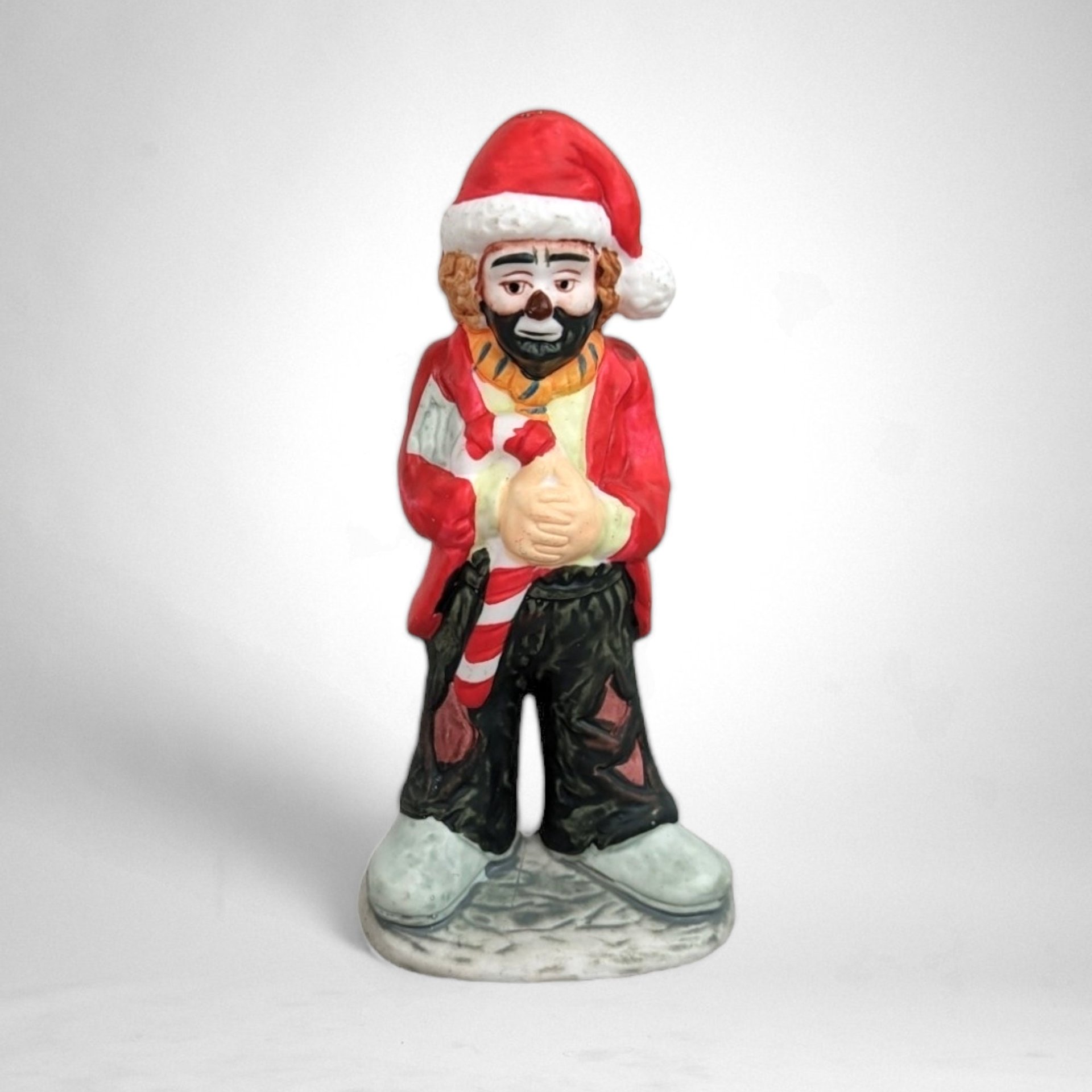 Charming Set of 7 Vintage Emmett Kelly Jr Hobo Clown Figurine/Christmas Ornaments