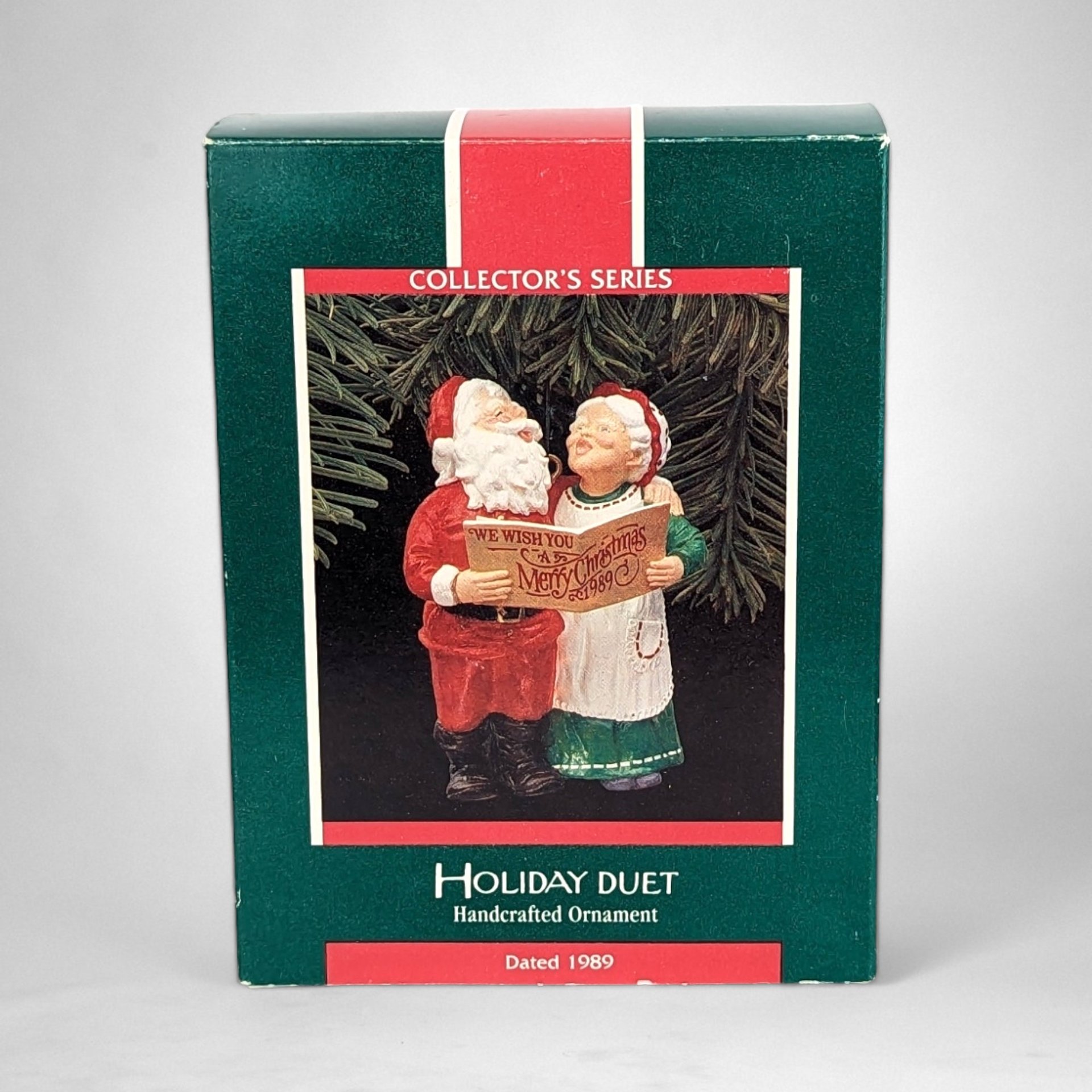 1988 Hallmark Holiday Duet Ornament - Festive Vintage Delight