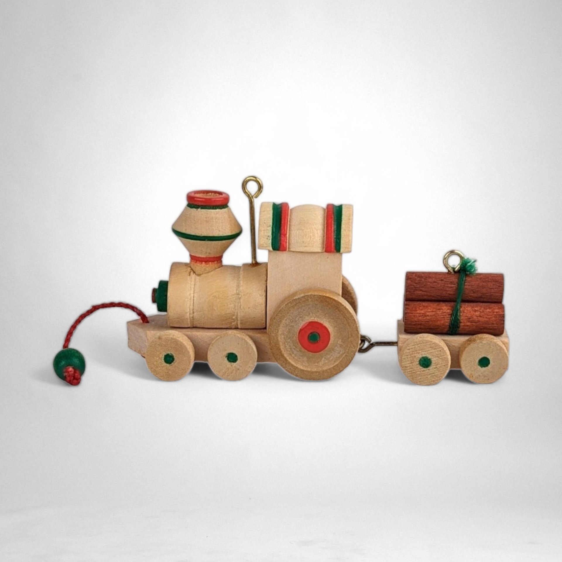 1985 Hallmark Wooden Train Ornament: Vintage Holiday Express