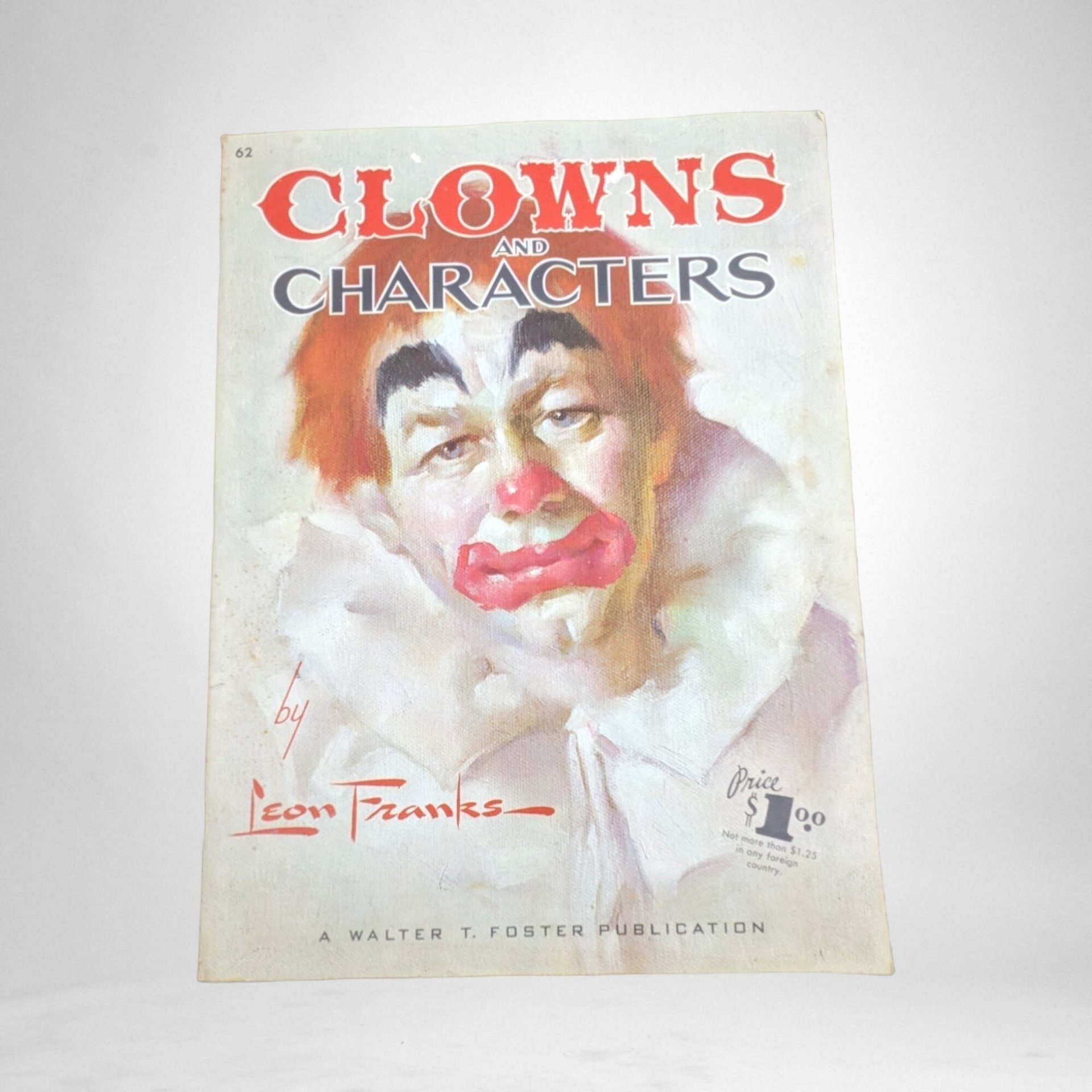 1960 "How to Paint Clowns & Characters" Walter T. Foster Book | Vintage Art Guide