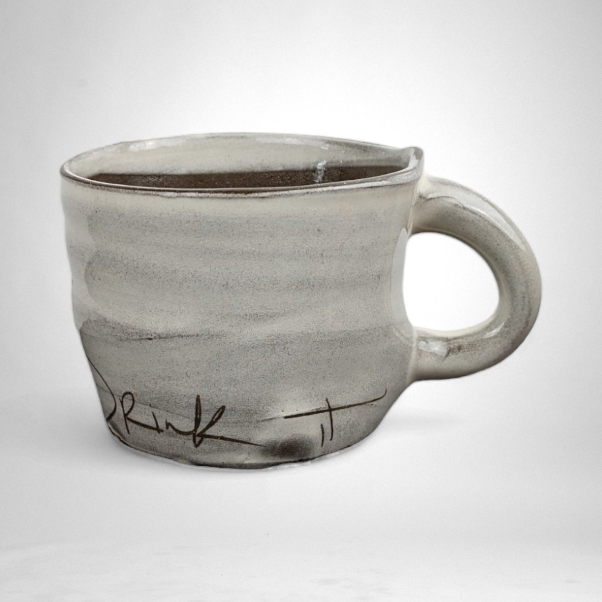 A Cup of Happy: Handmade Pottery Mug for Joyful Sips