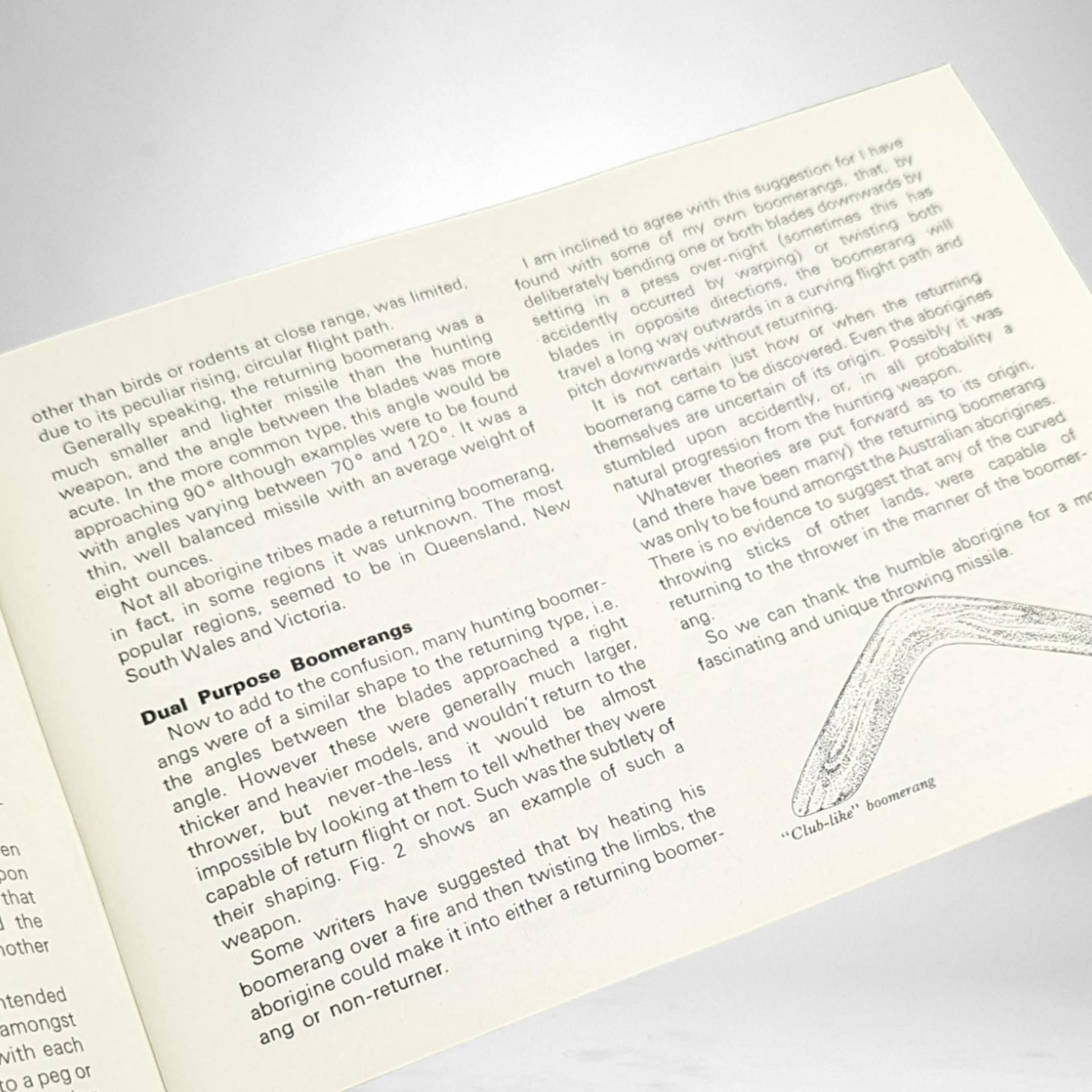1975 Boomerangs: Making and Throwing Them by Herb Smith
