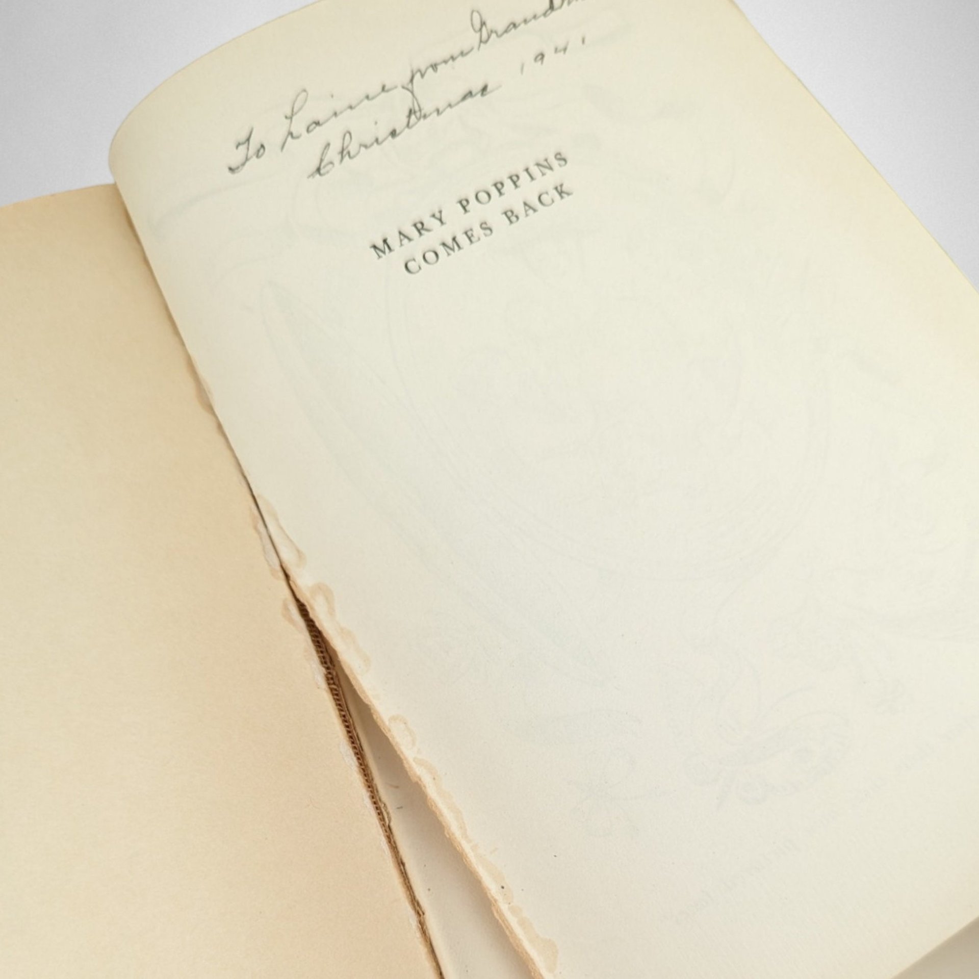 P.L. Travers "Mary Poppins Comes Back" | 1940 Hardcover | 5th Edition | Illustrated