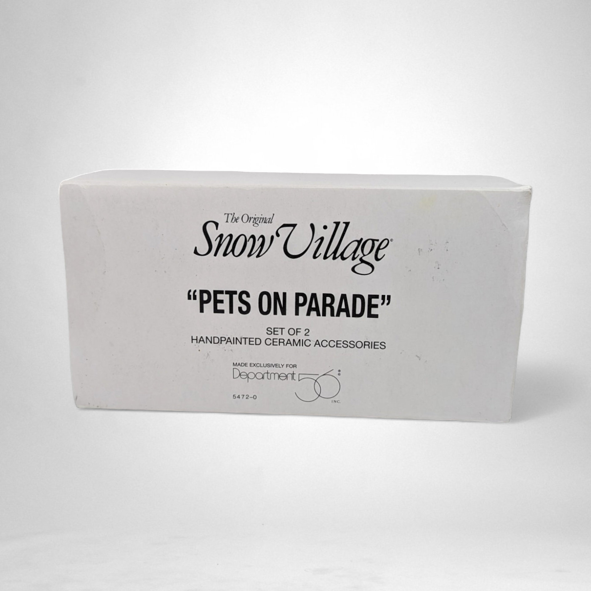 Vintage 1994 Dept. 56 Pets on Parade Ceramic Figurine Set - Charming Collectible Decor