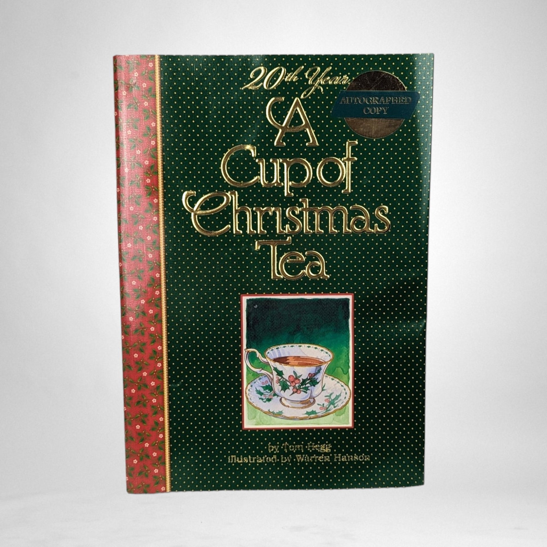 1982 20th Year A Cup of Christmas Tea Autographed Book - Holiday Classic with Author's Signature