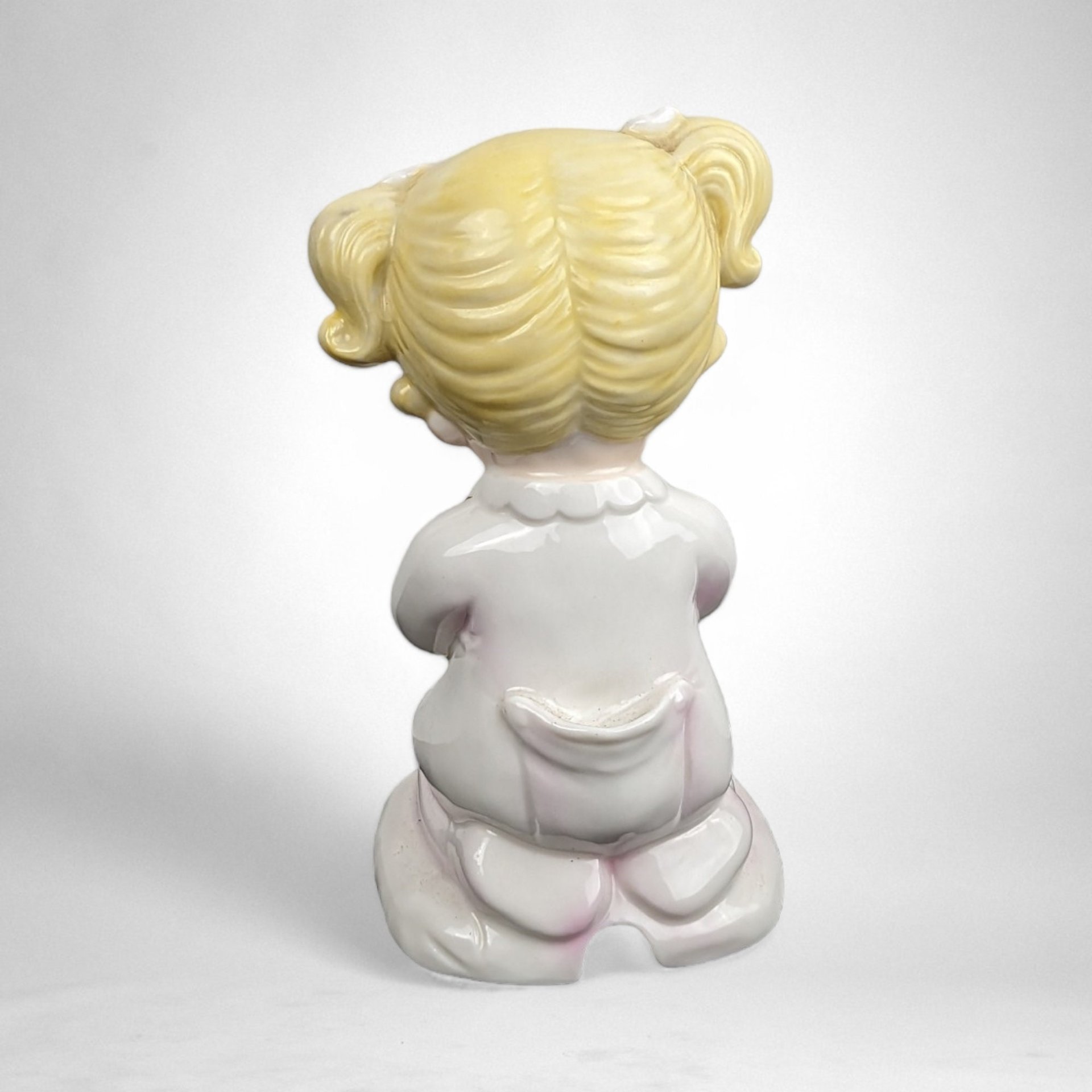 Vintage 1985 Lefton Porcelain Girl Praying Night Light 04860
