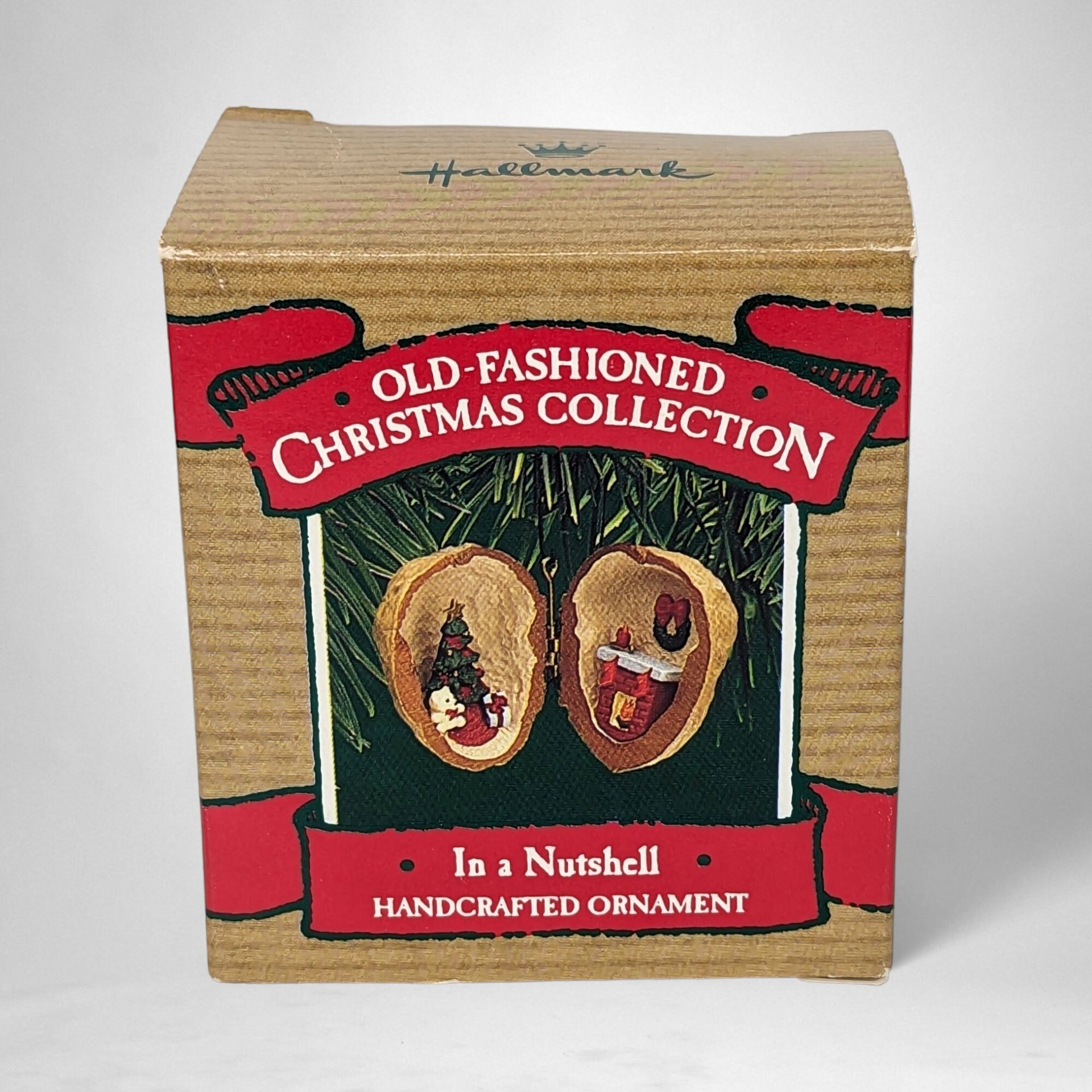1987 Hallmark 'Old Fashioned In a Nutshell' Christmas Ornament