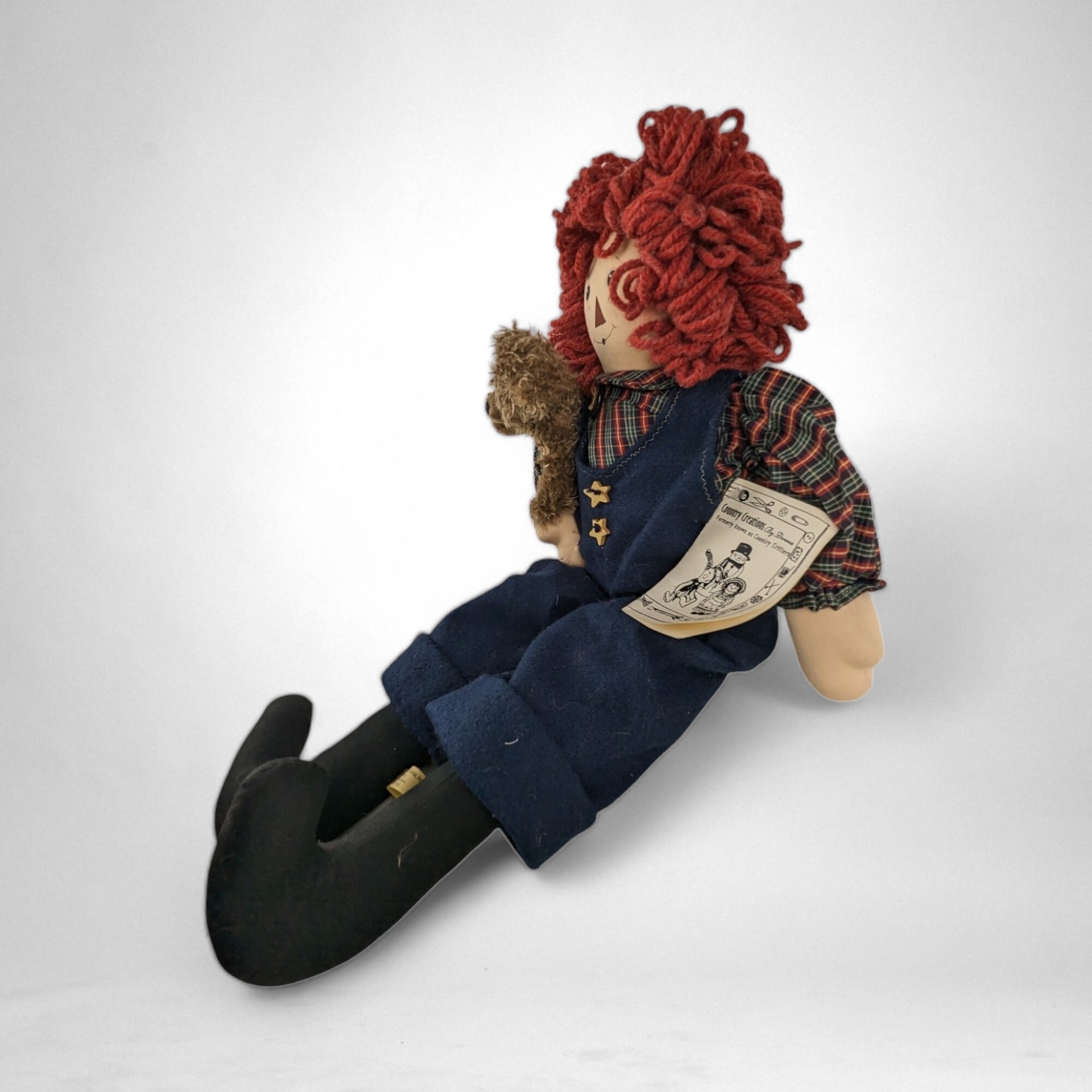 Vintage 25" Country Creations by Donna Andy Doll - Handcrafted Collectible