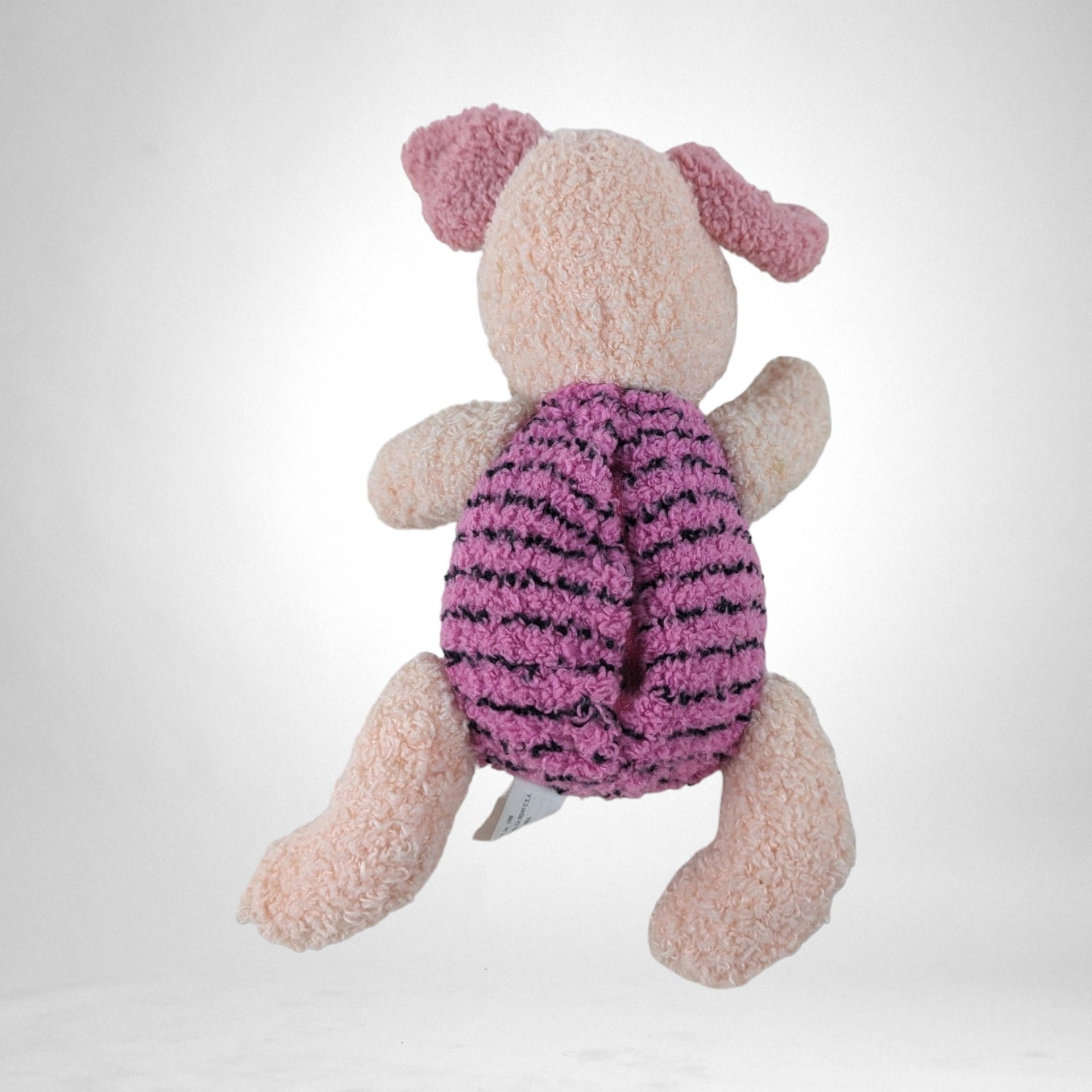 Vintage 90s Non-Working Talking Piglet Plush Doll: Collectible Stuffed Animal